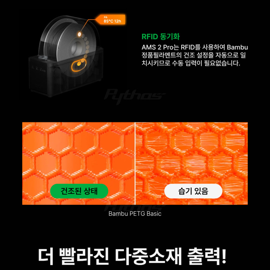 Bambu Lab AMS 2 PRO 뱀부랩 멀티컬러 4색