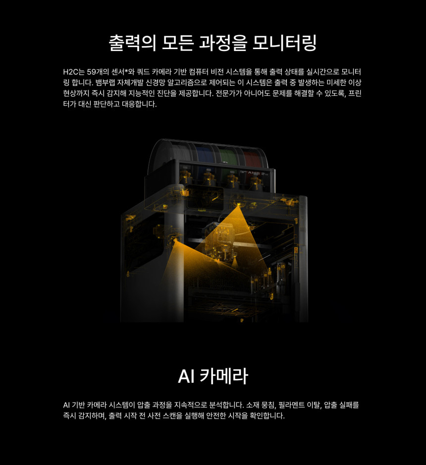뱀부랩 H2C AMS Combo 3D프린터 (글로벌 한국판)