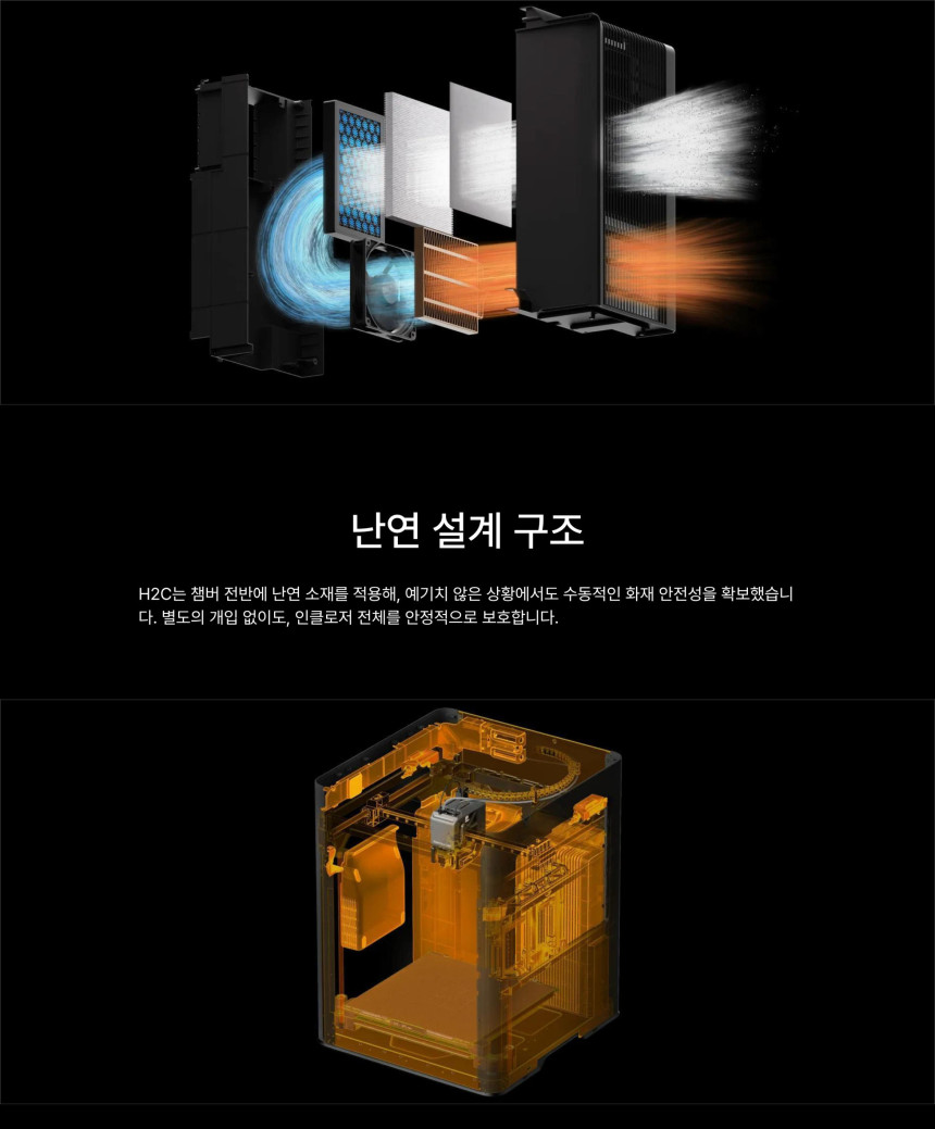 뱀부랩 H2C AMS Combo 3D프린터 (글로벌 한국판)