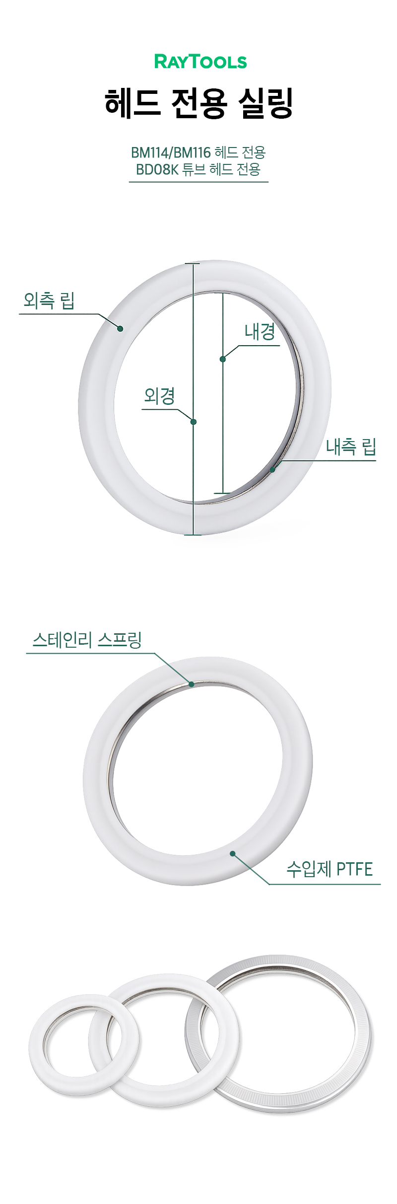 레이툴스 헤드 전용 실링