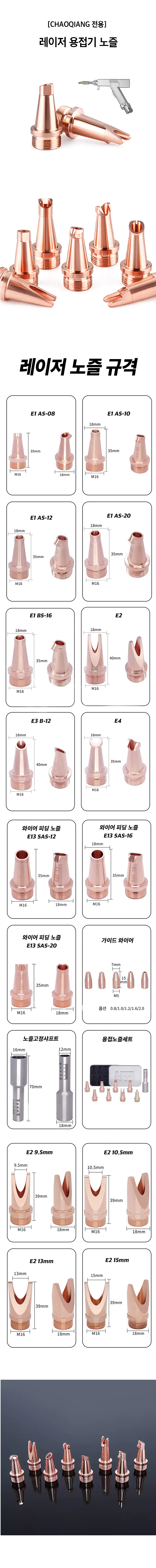[CHAOQIANG 전용] 레이저 용접기 노즐
