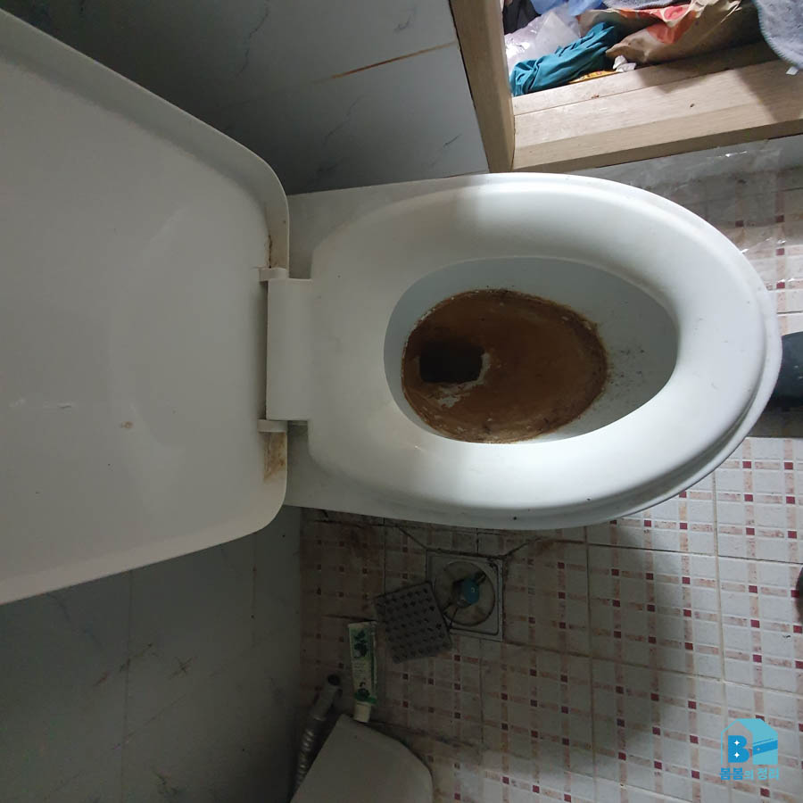 시흥시 장현동 쓰레기집 화장실 청소 전
