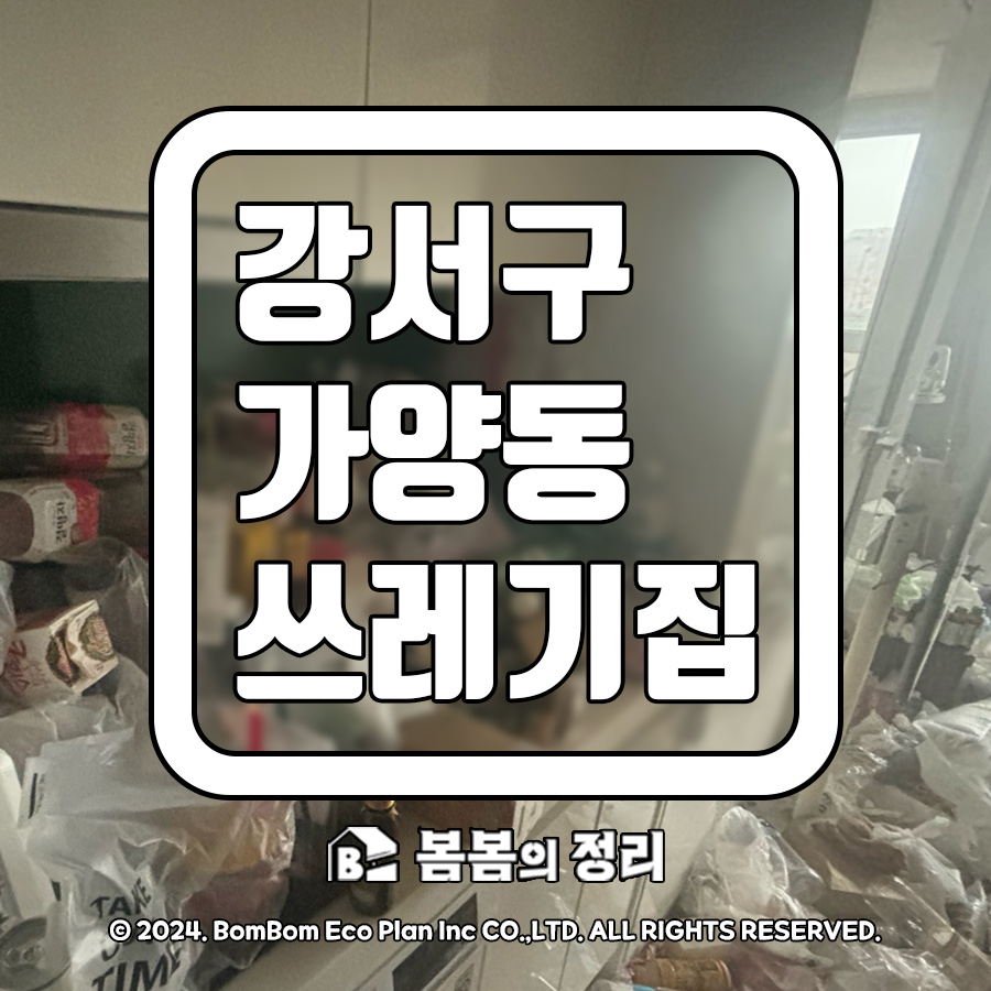 강서구 가양동 오피스텔 쓰레기집 청소 전후 현장