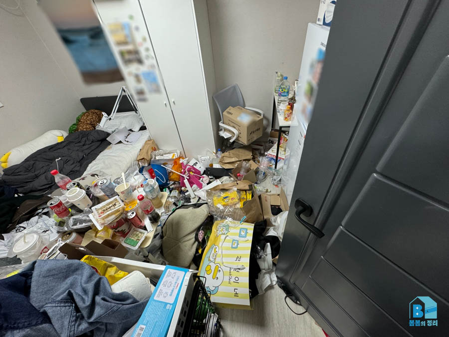안양시 쓰레기집 청소 배달음식 용기 적치 상태