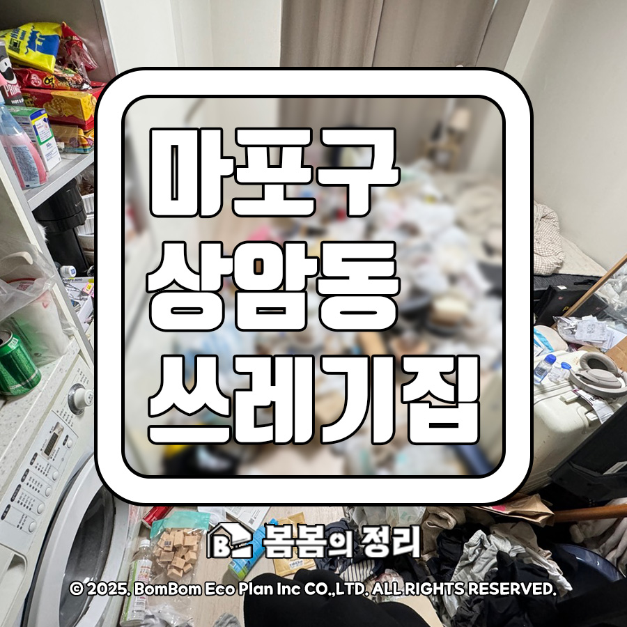 마포구 상암동 쓰레기집 청소 오피스텔 원룸 정리정돈 완료 현장