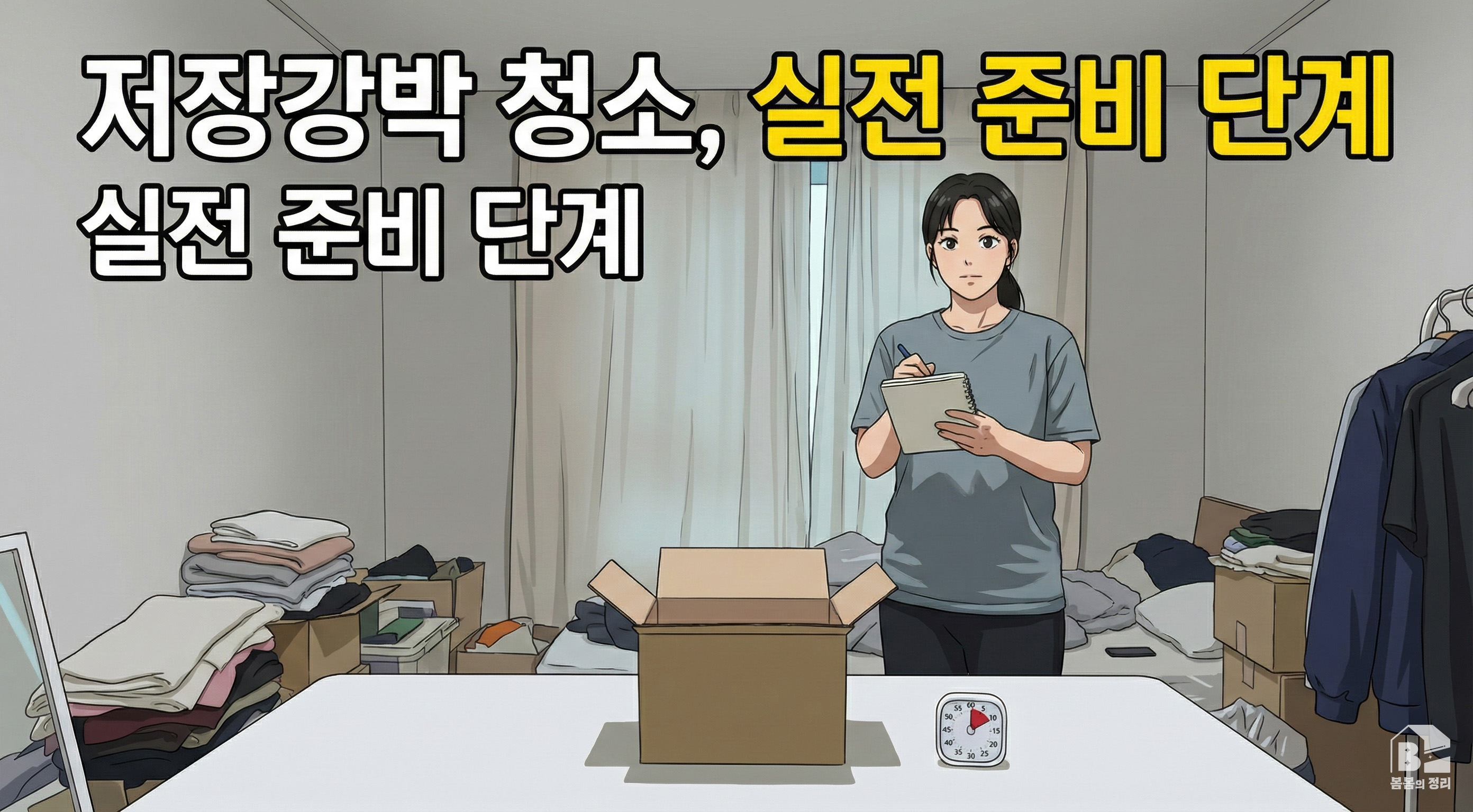 저장강박 청소 시작, 계획을 세우고 작은 상자를 준비하는 실전 준비 단계