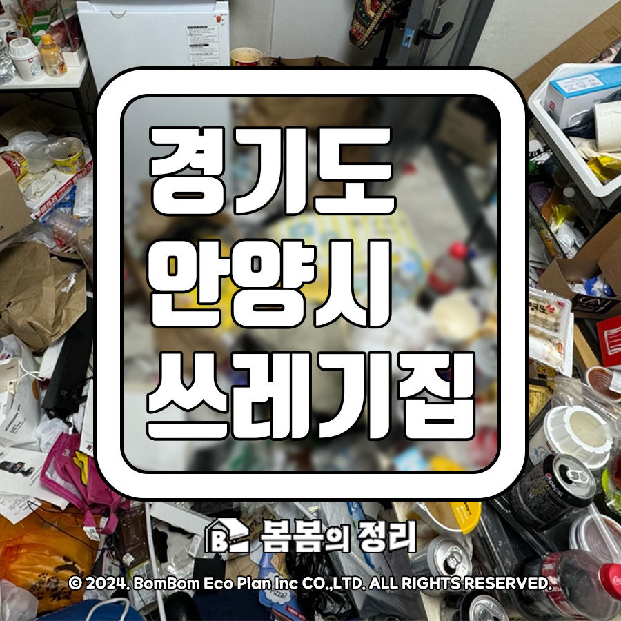 안양시 쓰레기집 청소 배달음식 쓰레기 정리 현장