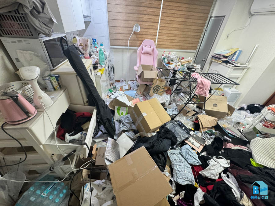 강서구 가양동 쓰레기집 청소 발 디딜 틈 없던 원룸 방 작업 전