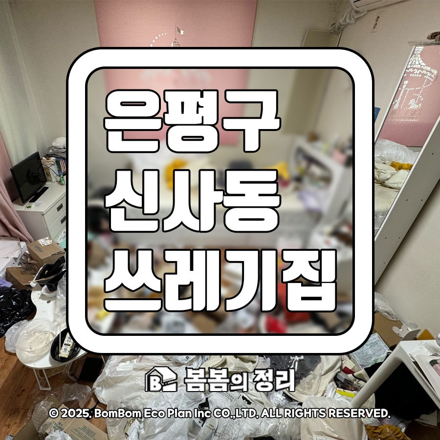 은평구 신사동 쓰레기집 청소 현장