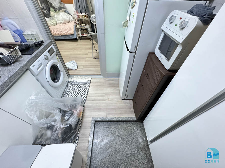 금천구 독산동 쓰레기집 정리된 현관 청소 후