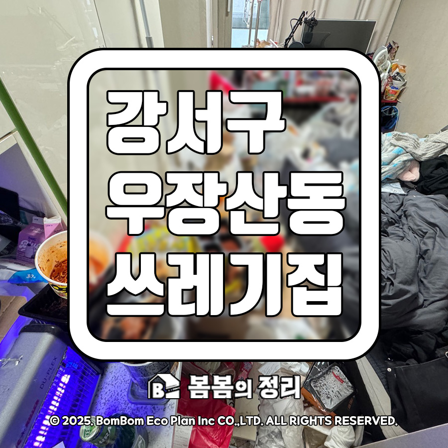 강서구 우장산동 쓰레기집 청소 현장