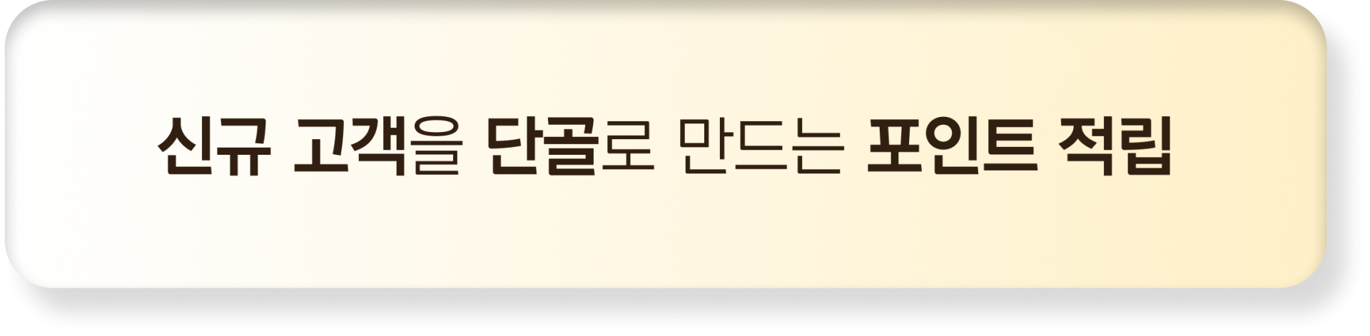신규 고객을 단골로 만드는 포인트 적립