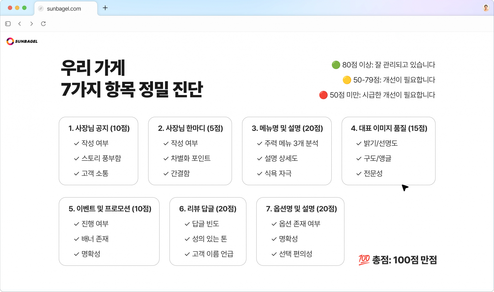 2단계 7가지 항목 정밀 진단