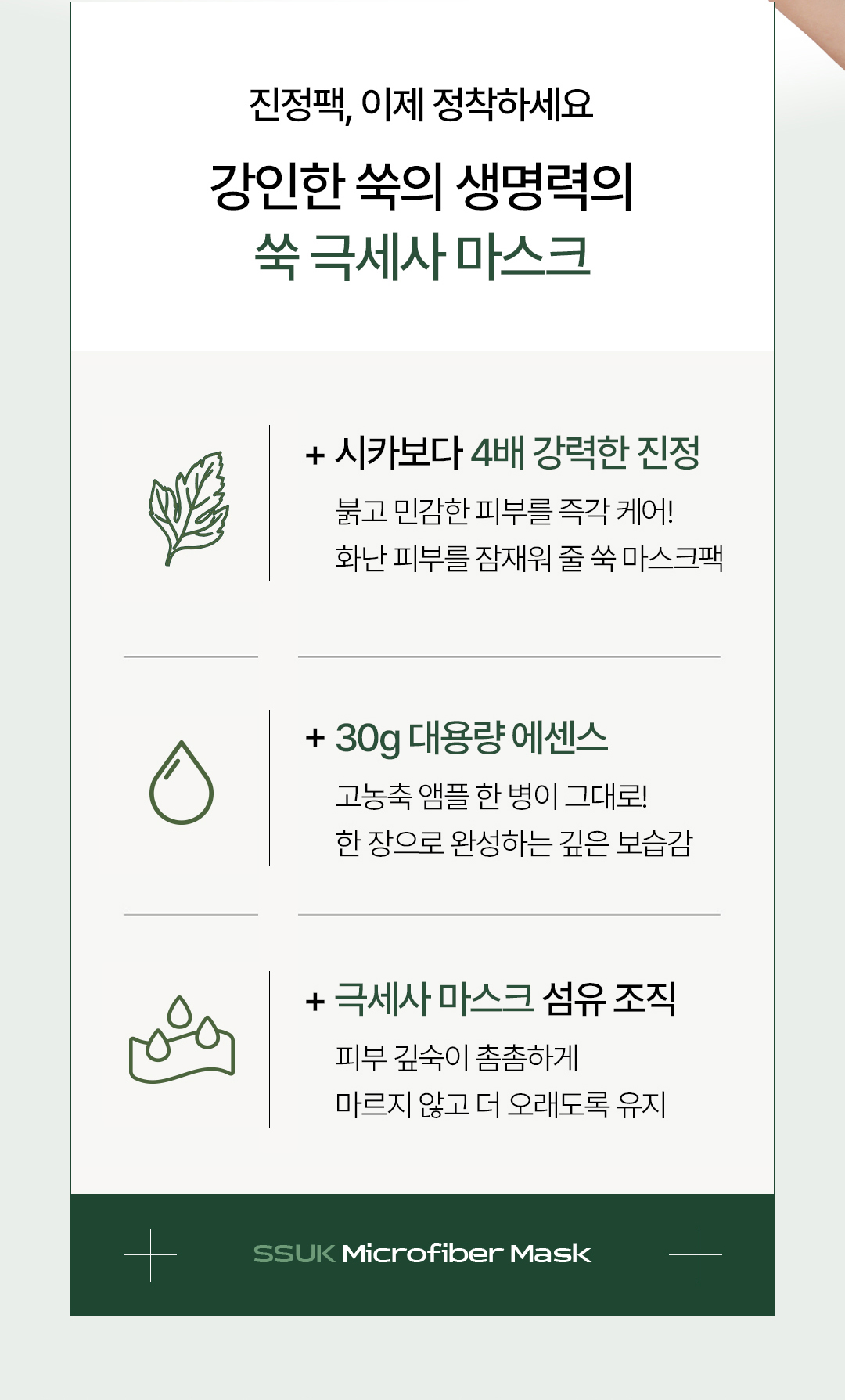 비밸런스 쑥 극세사 마스크