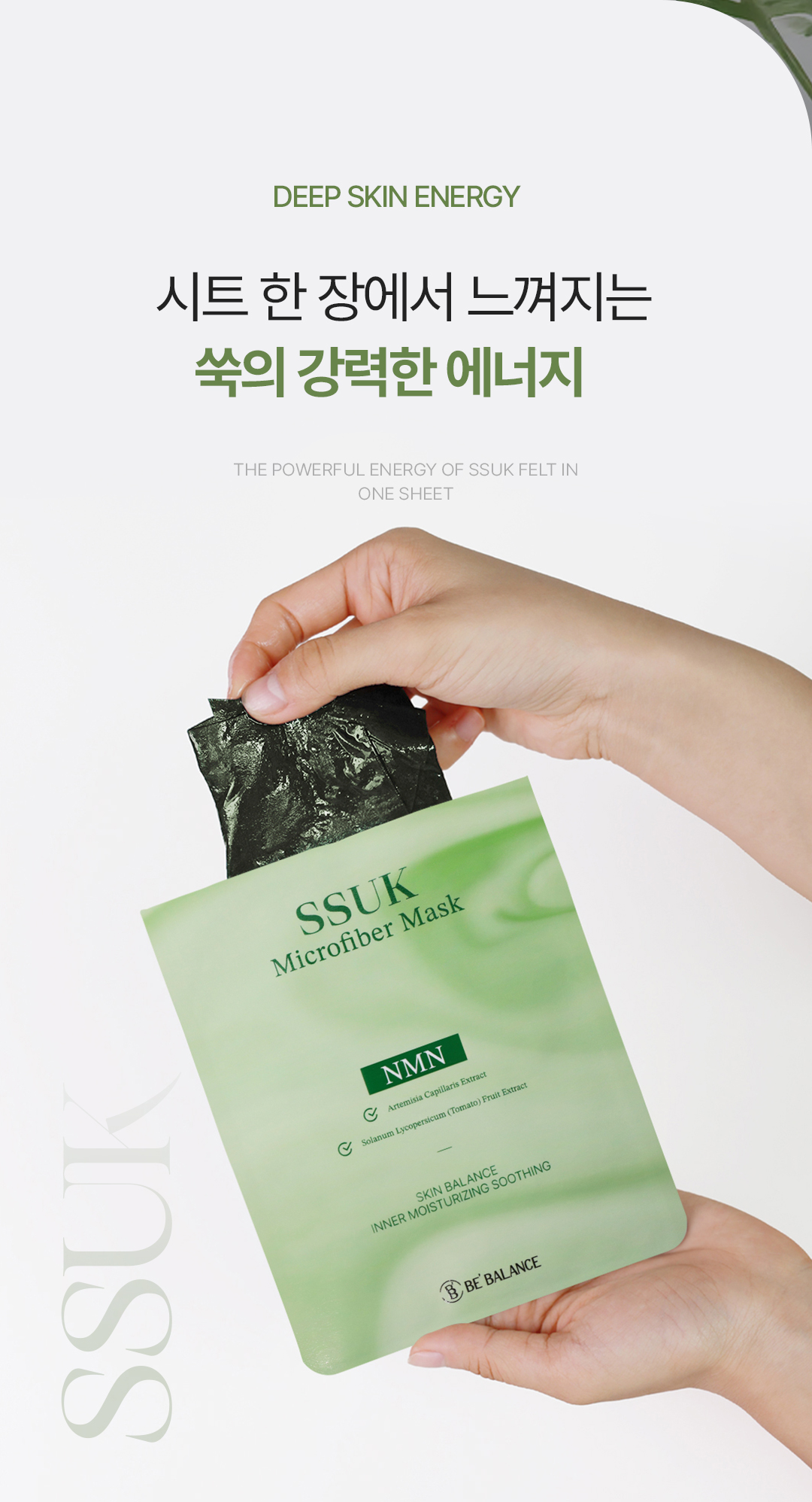 비밸런스 쑥 극세사 마스크