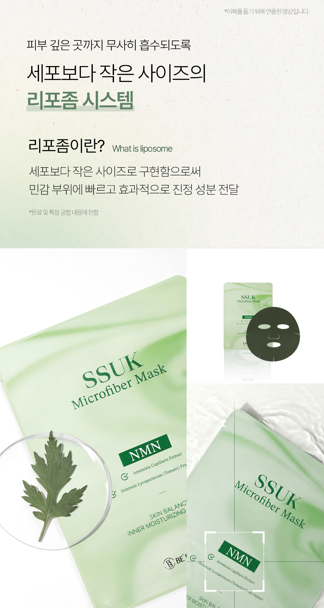 비밸런스 쑥 극세사 마스크