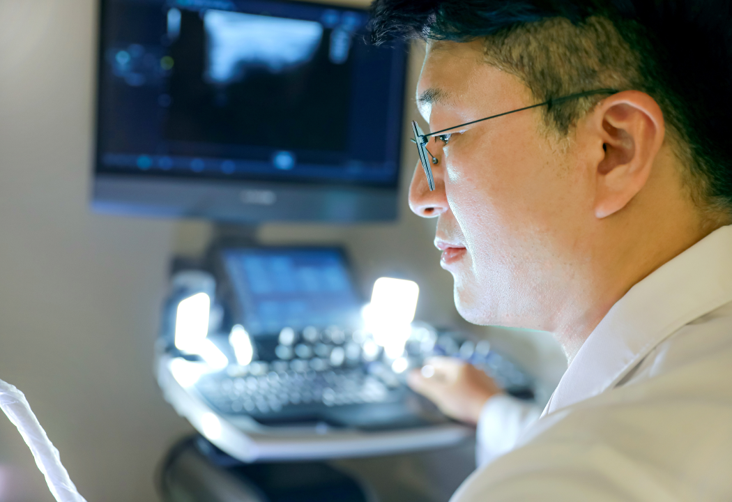 초음파 진단 장면