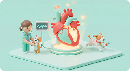 민트 고양이 심장검진 프로그램