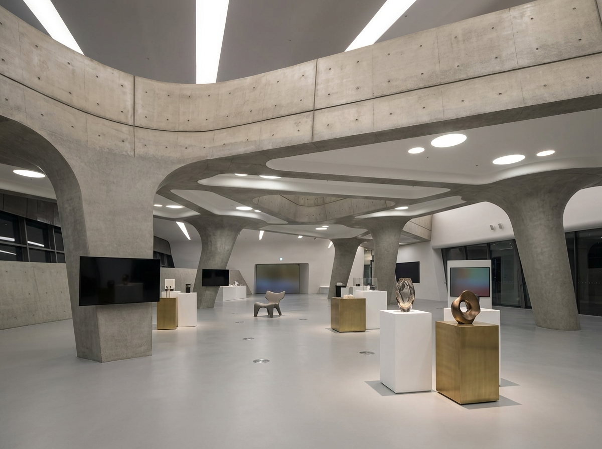 DDP 東大門歴史文化公園 — Zaha Hadid ヴォールトラウンジインテリア