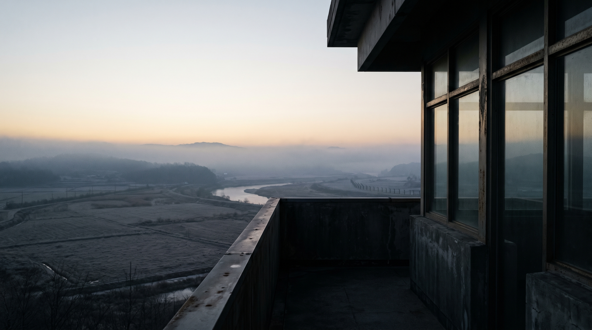 A private DMZ tour for executives arranged by Bytrend, viewed from the observatory line north of Seoul