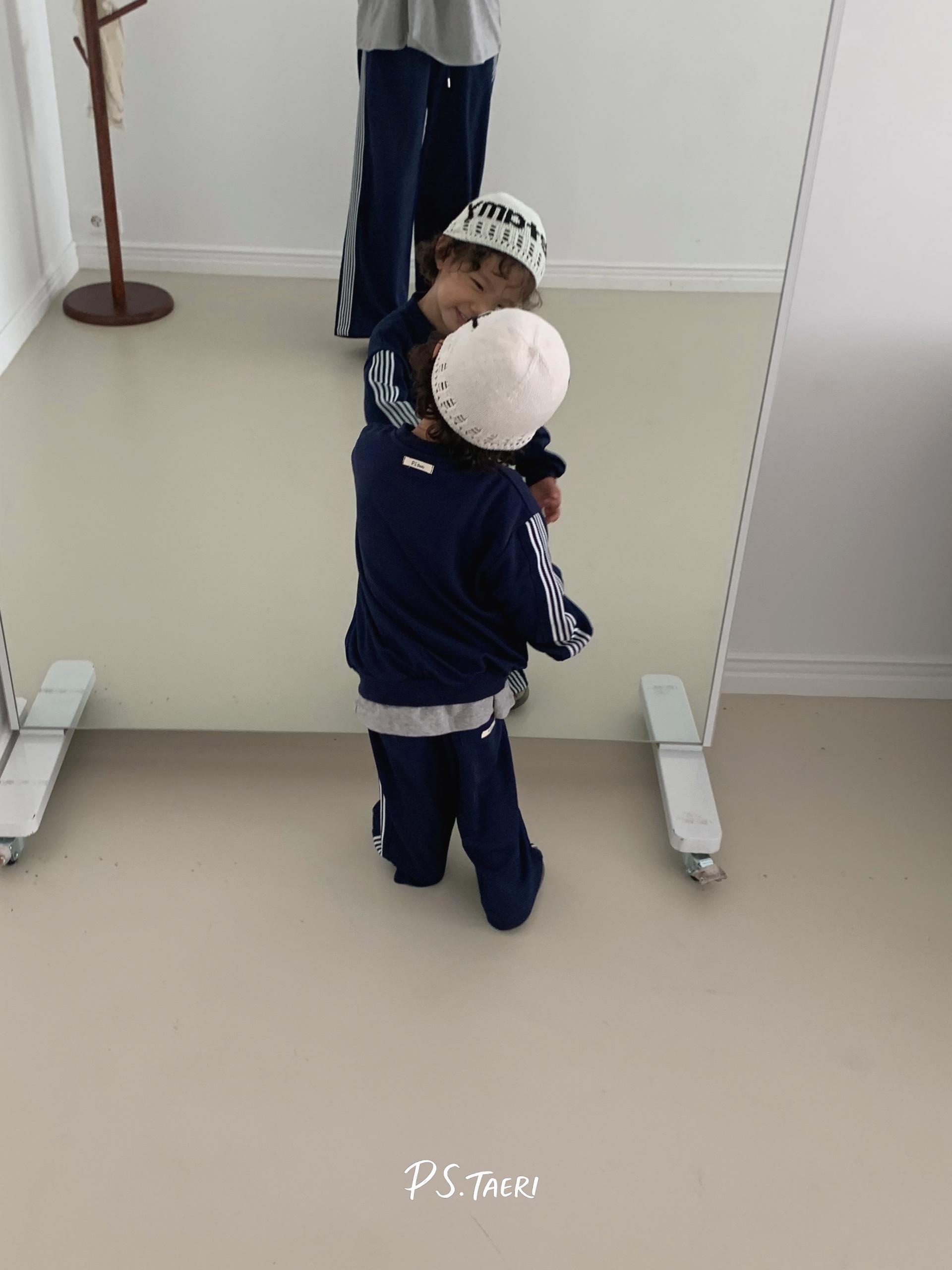 Line Track ZIP-UP (Kids)-Navy