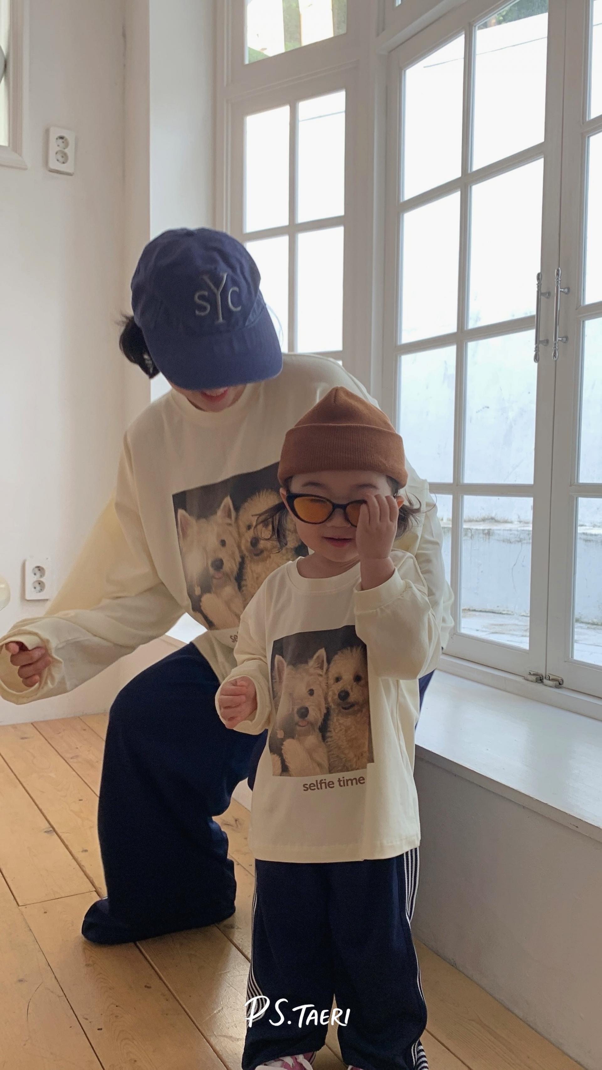 Line Track Pants (Kids)-Navy