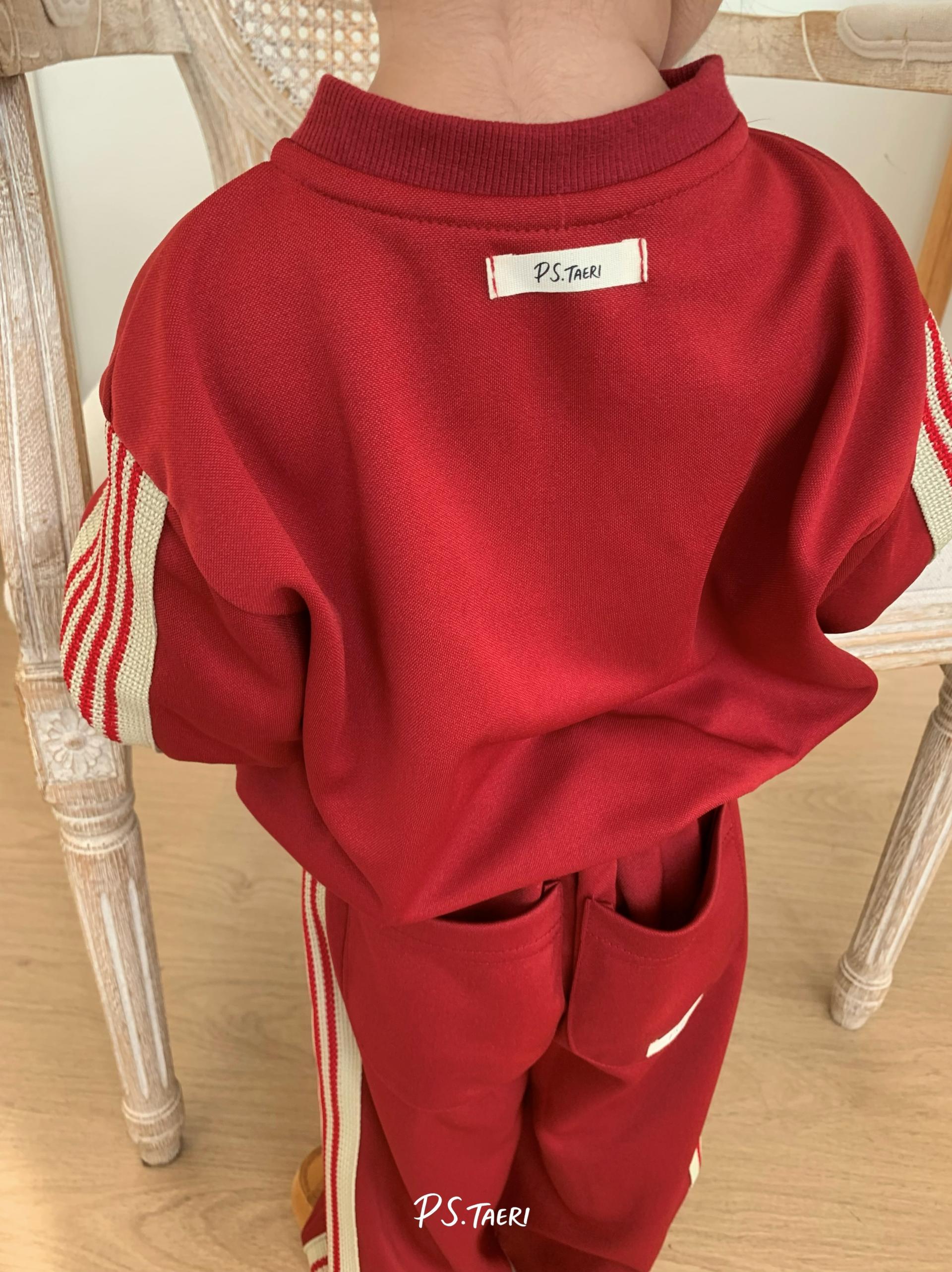 Line Track Pants (Red)