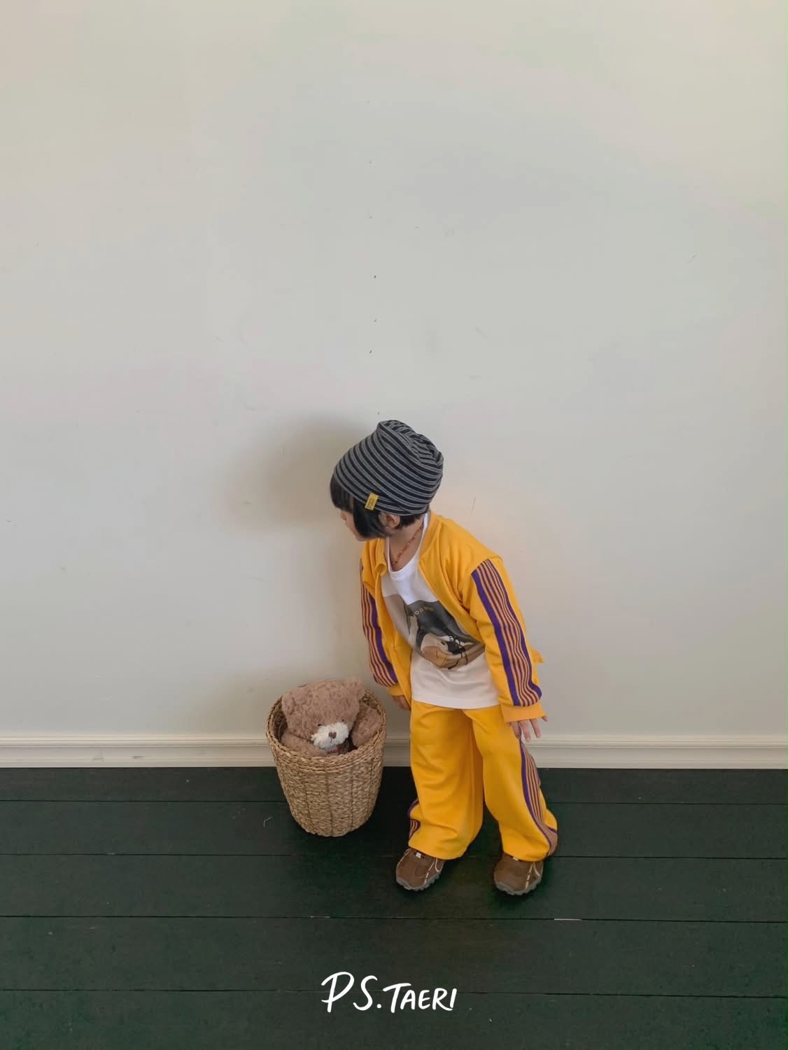 Line Track ZIP-UP (Kids)-Yellow