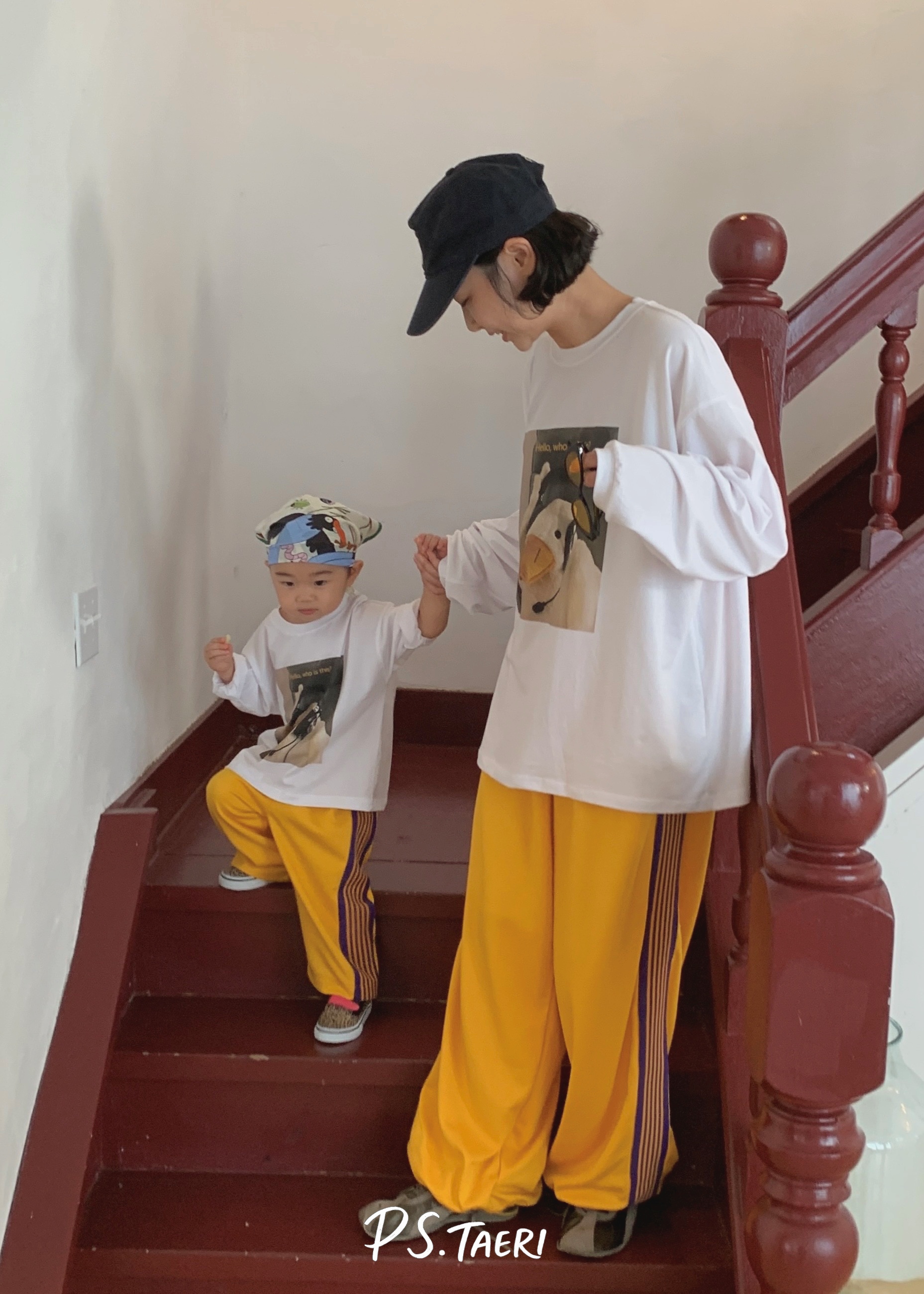 Line Track Pants (Adult)-Yellow