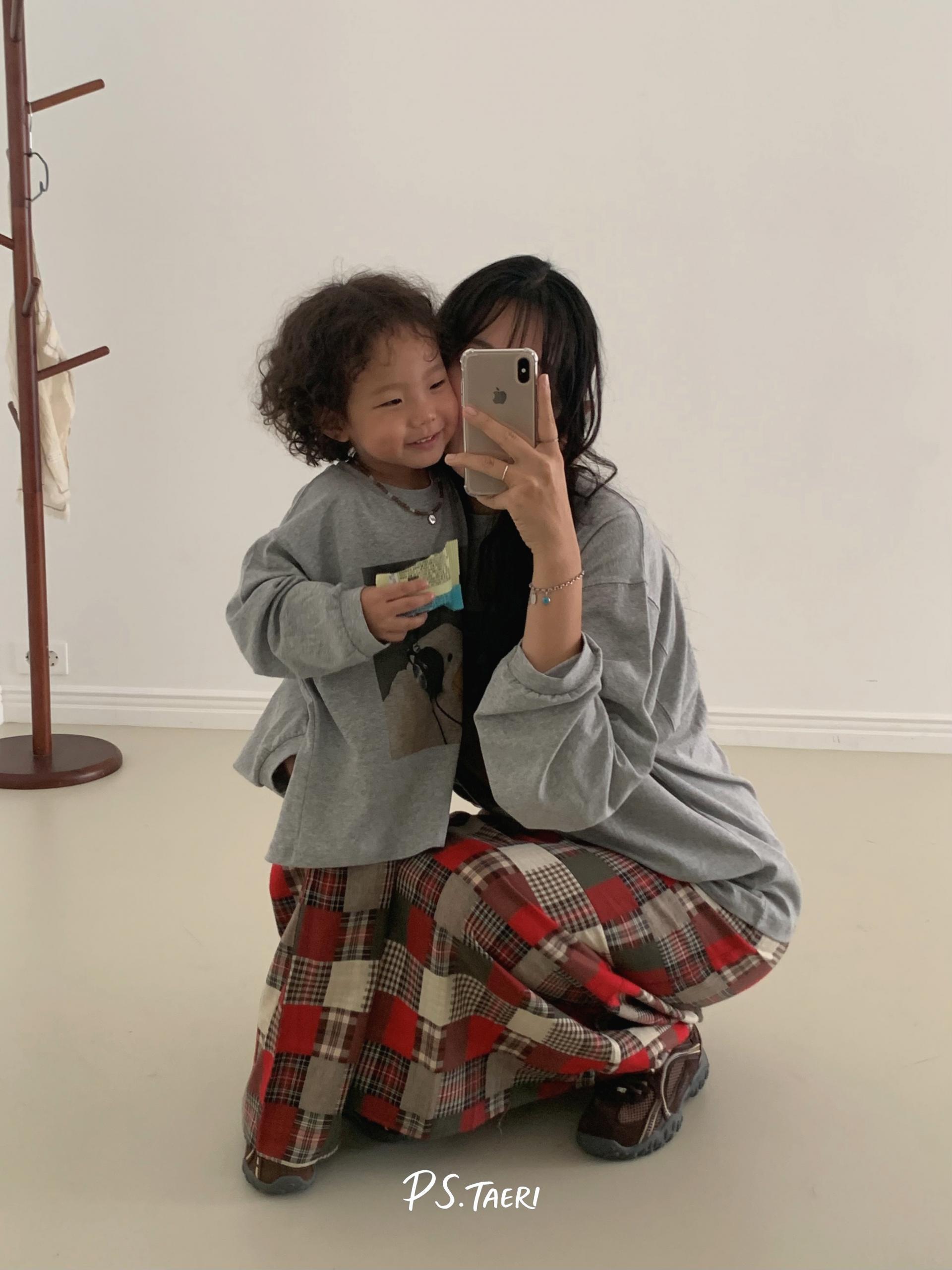 Hello Duck T-shirt (Kids)-Gray