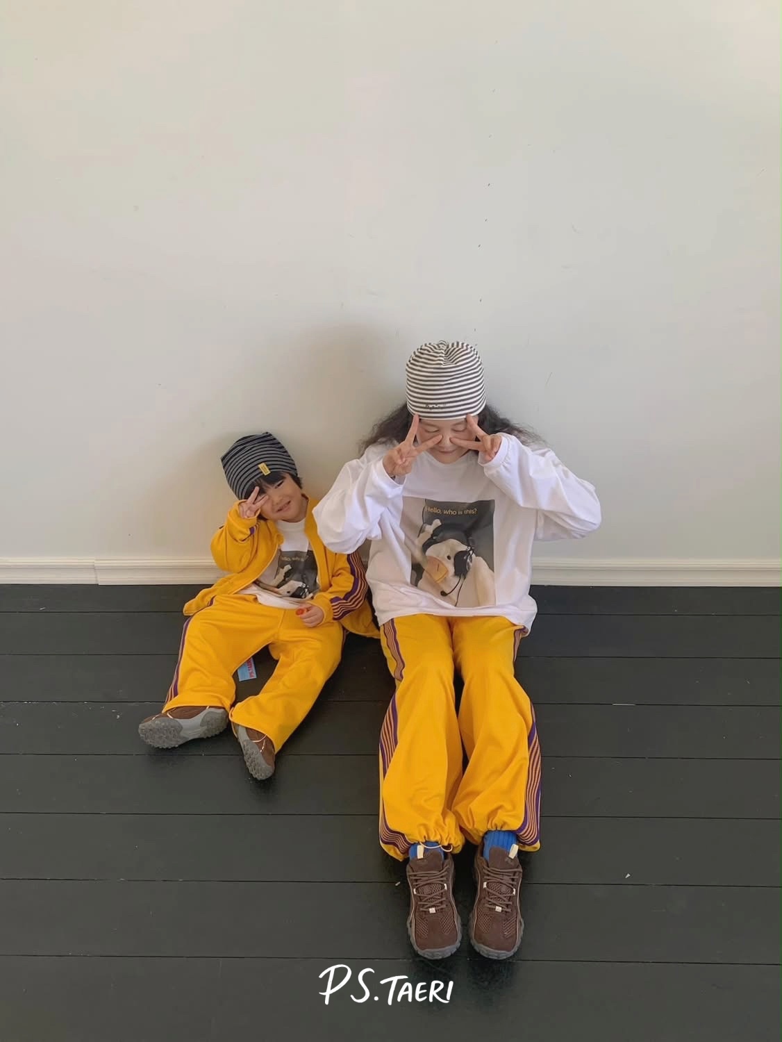 Line Track Pants (Adult)-Yellow