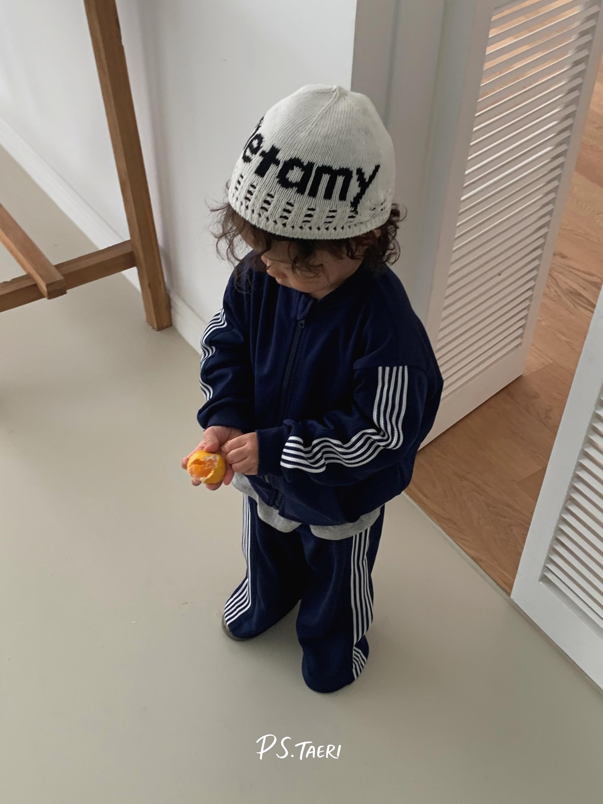 Line Track ZIP-UP (Kids)-Navy