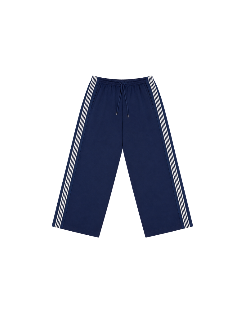Line Track Pants (Adult)-Navy
