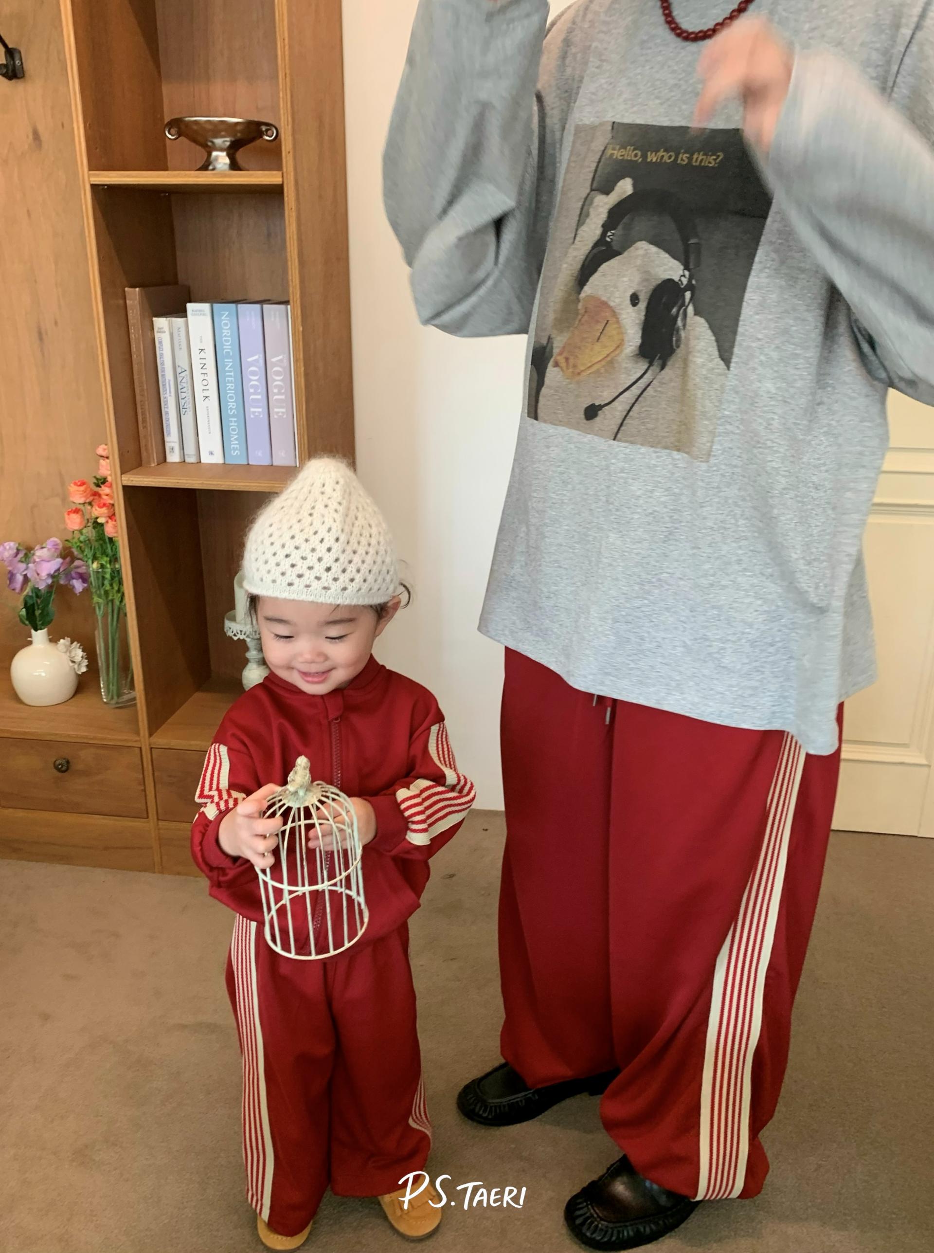 Line Track Pants (Red)