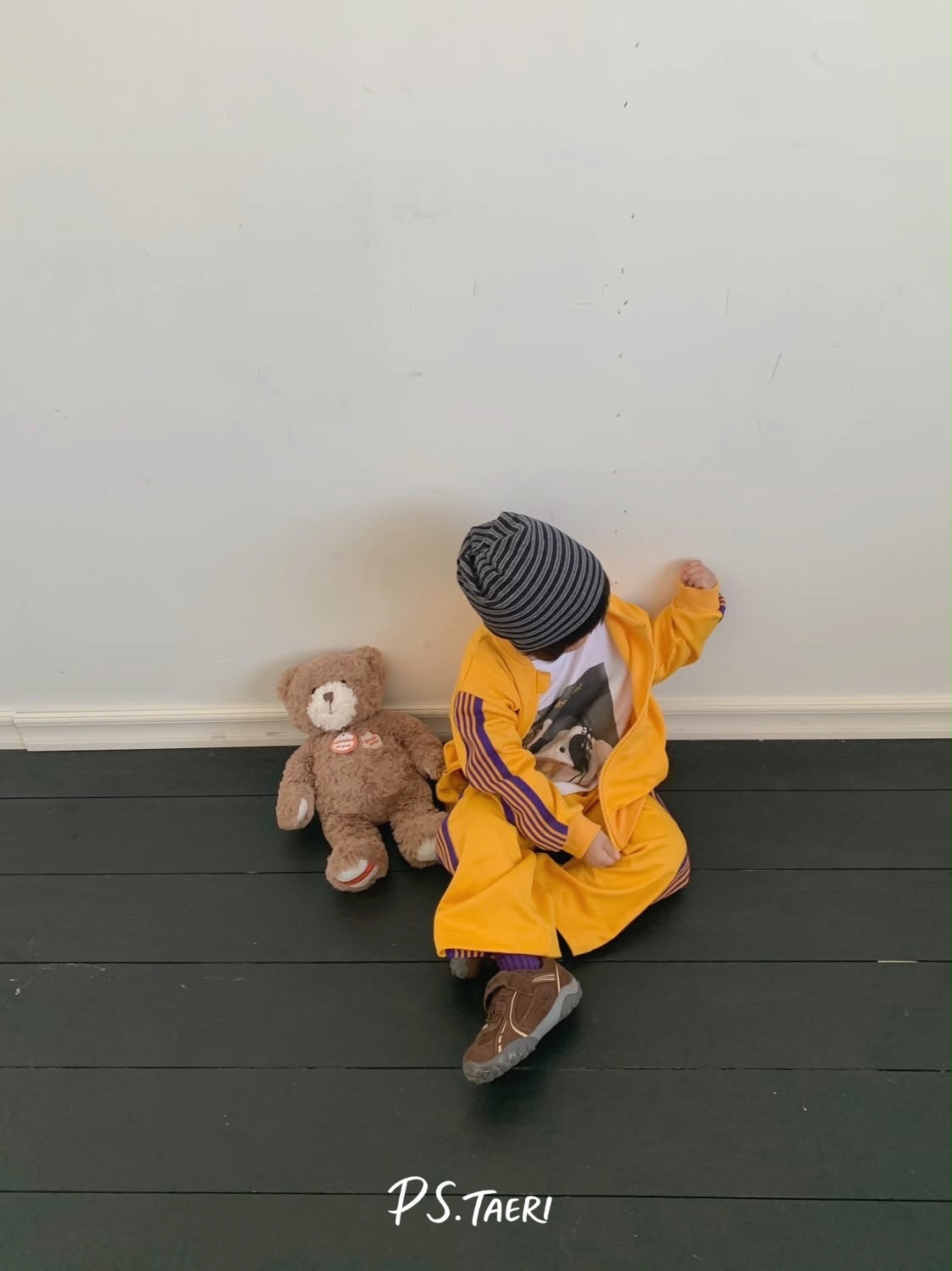 Line Track ZIP-UP (Kids)-Yellow