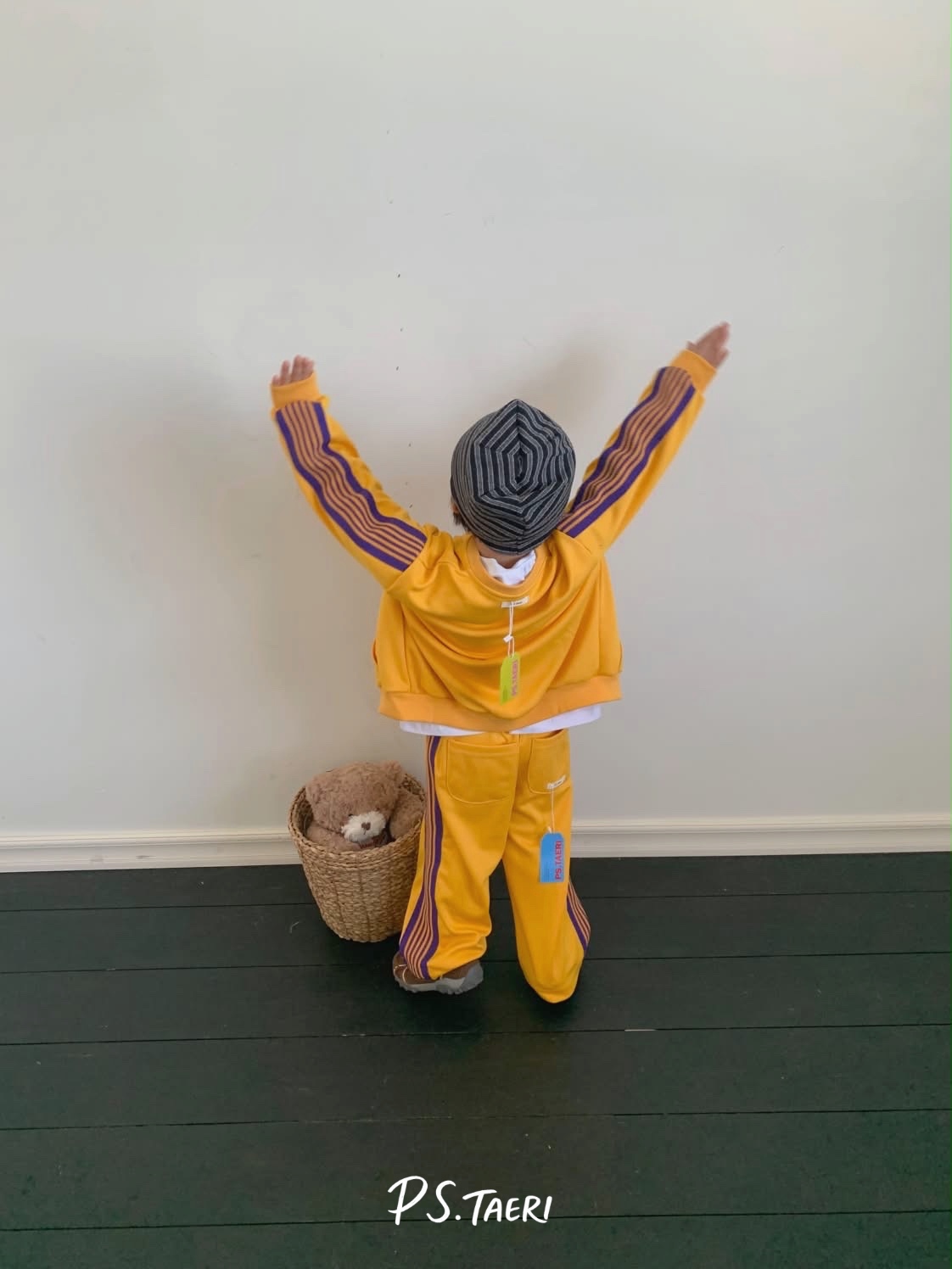 Line Track ZIP-UP (Kids)-Yellow