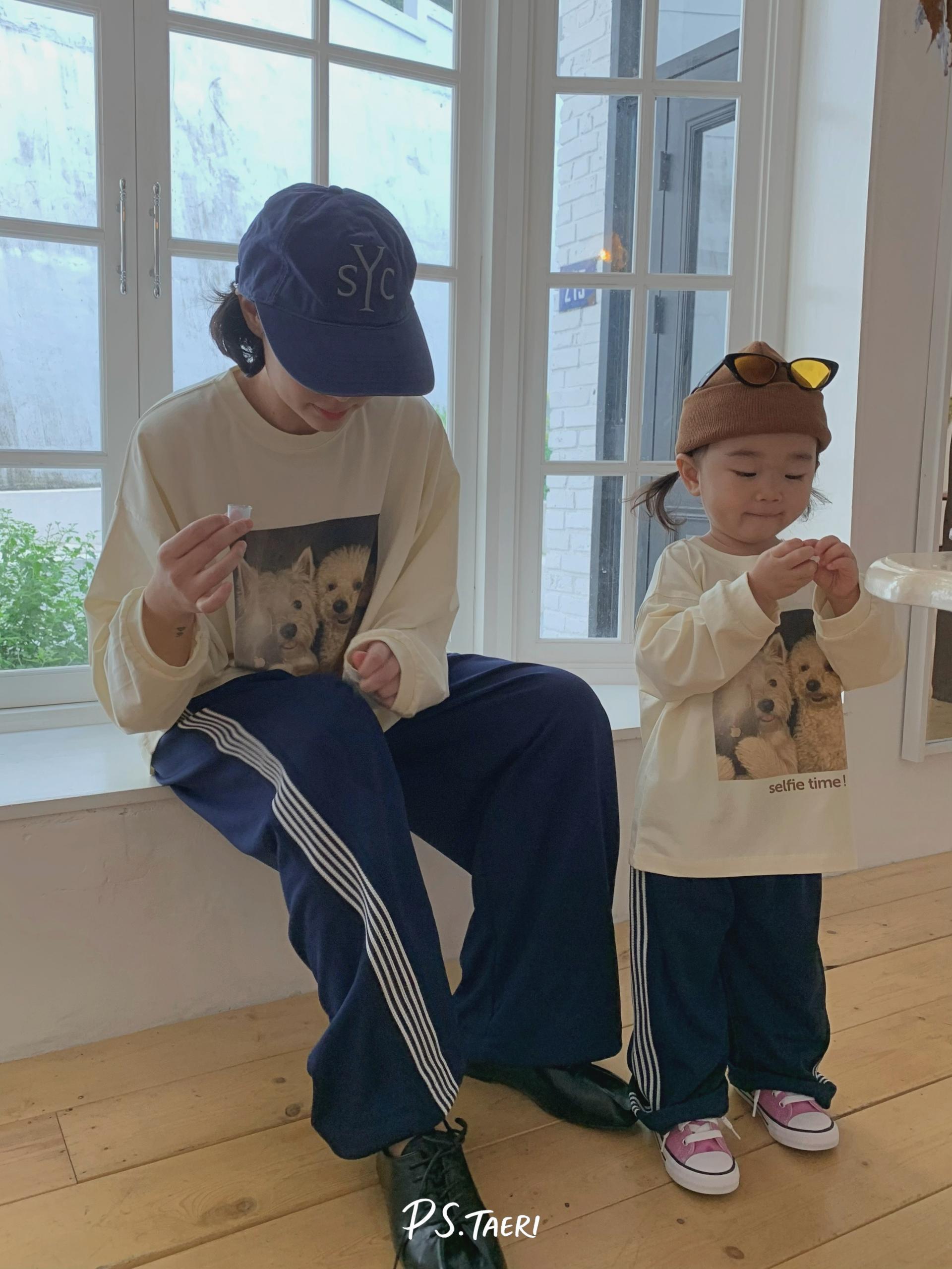 Line Track Pants (Adult)-Navy