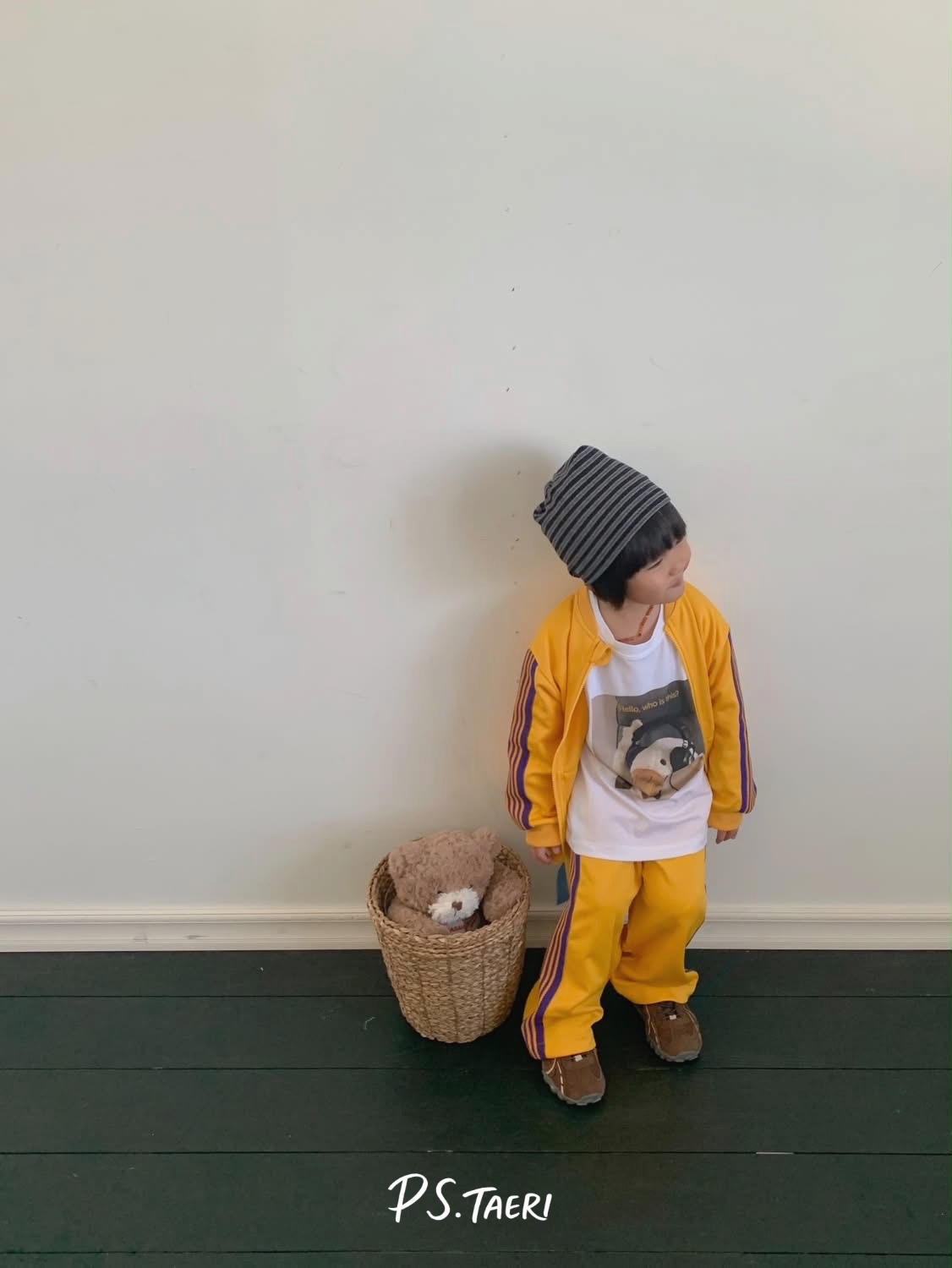 Line Track ZIP-UP (Kids)-Yellow