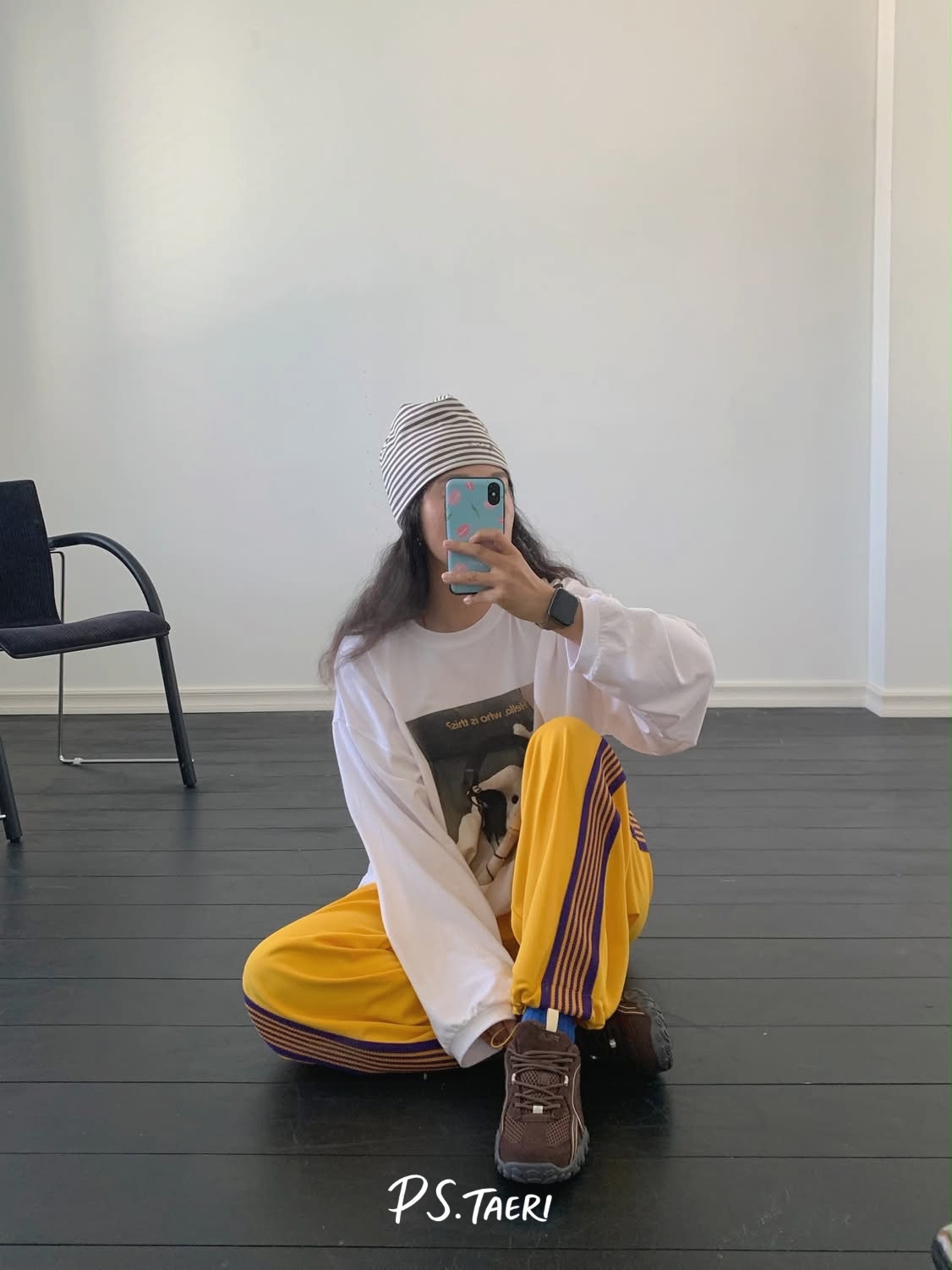 Line Track Pants (Adult)-Yellow