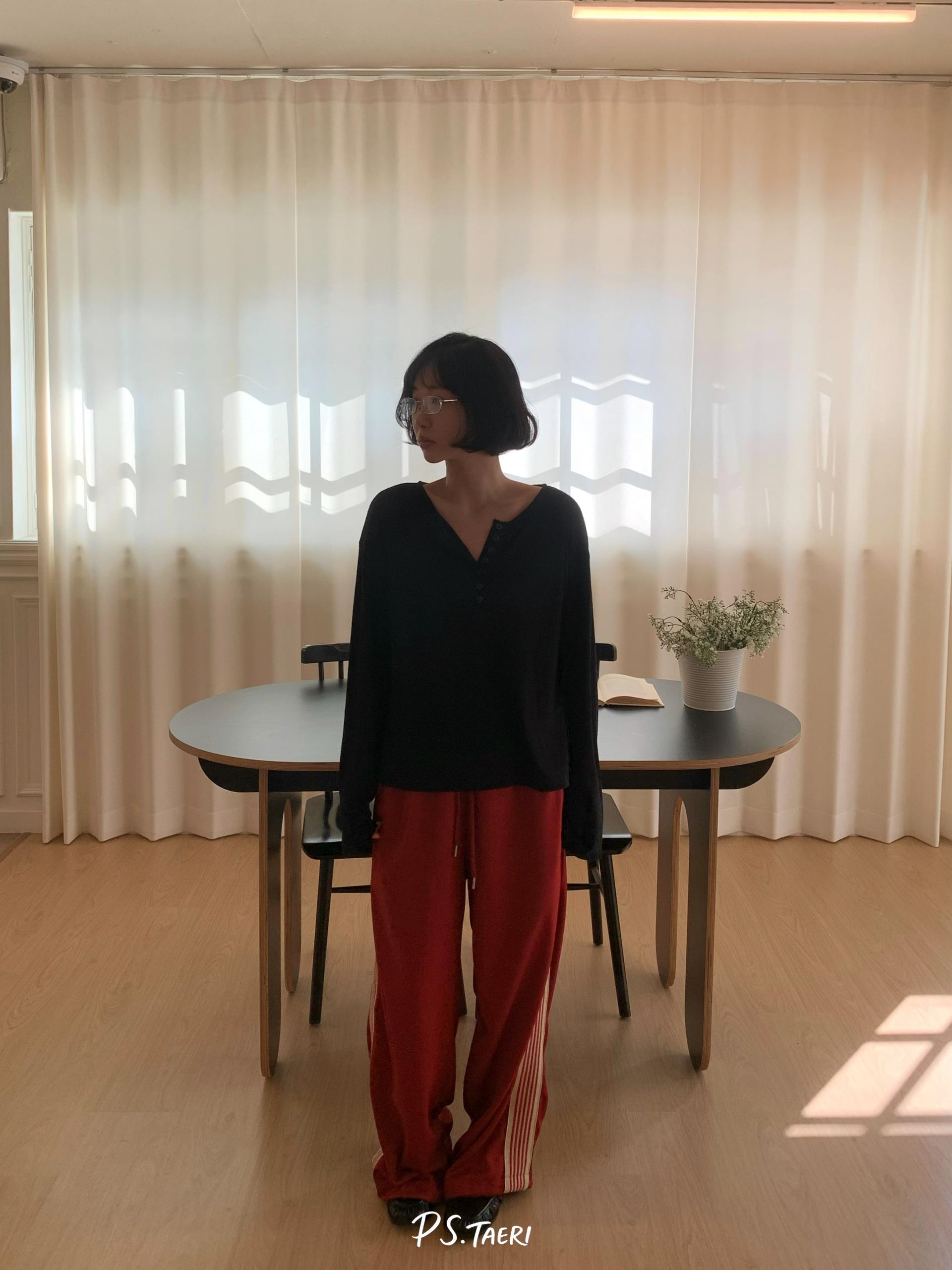 Line Track Pants (Adult)-Red