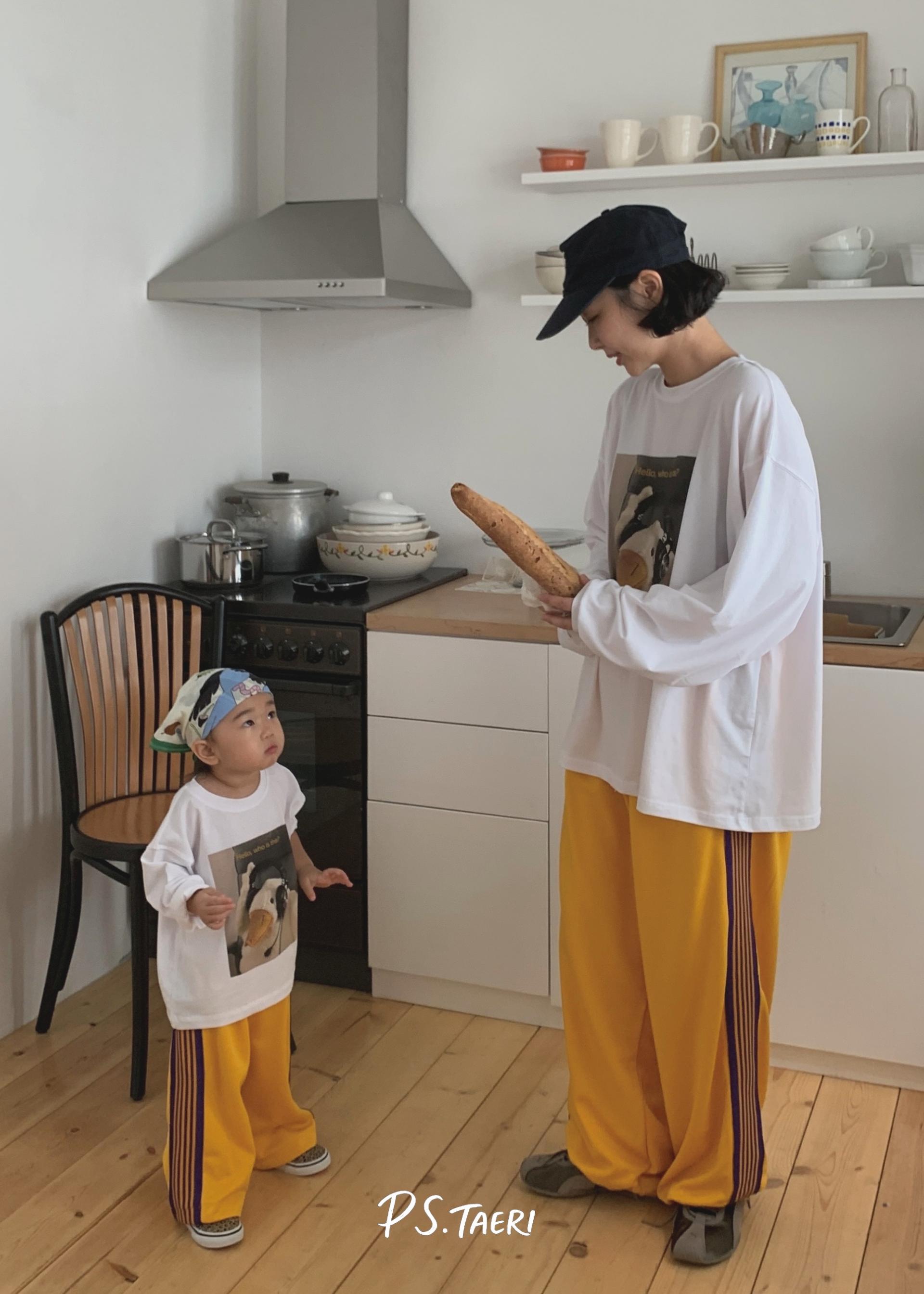 Line Track Pants (Adult)-Yellow
