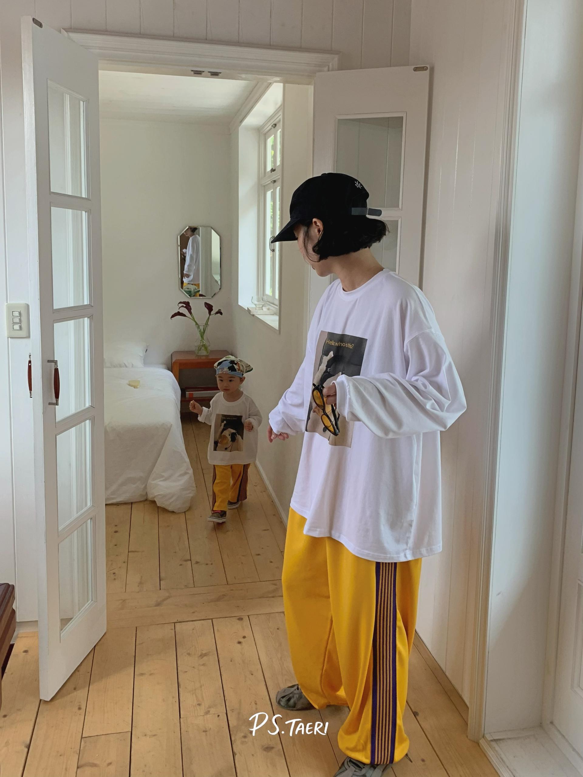 Line Track Pants (Adult)-Yellow