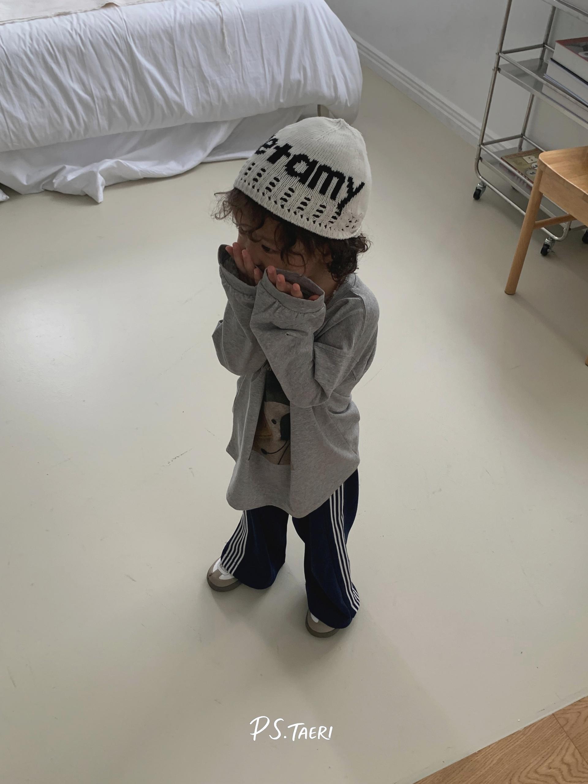 Hello Duck T-shirt (Kids)-Gray