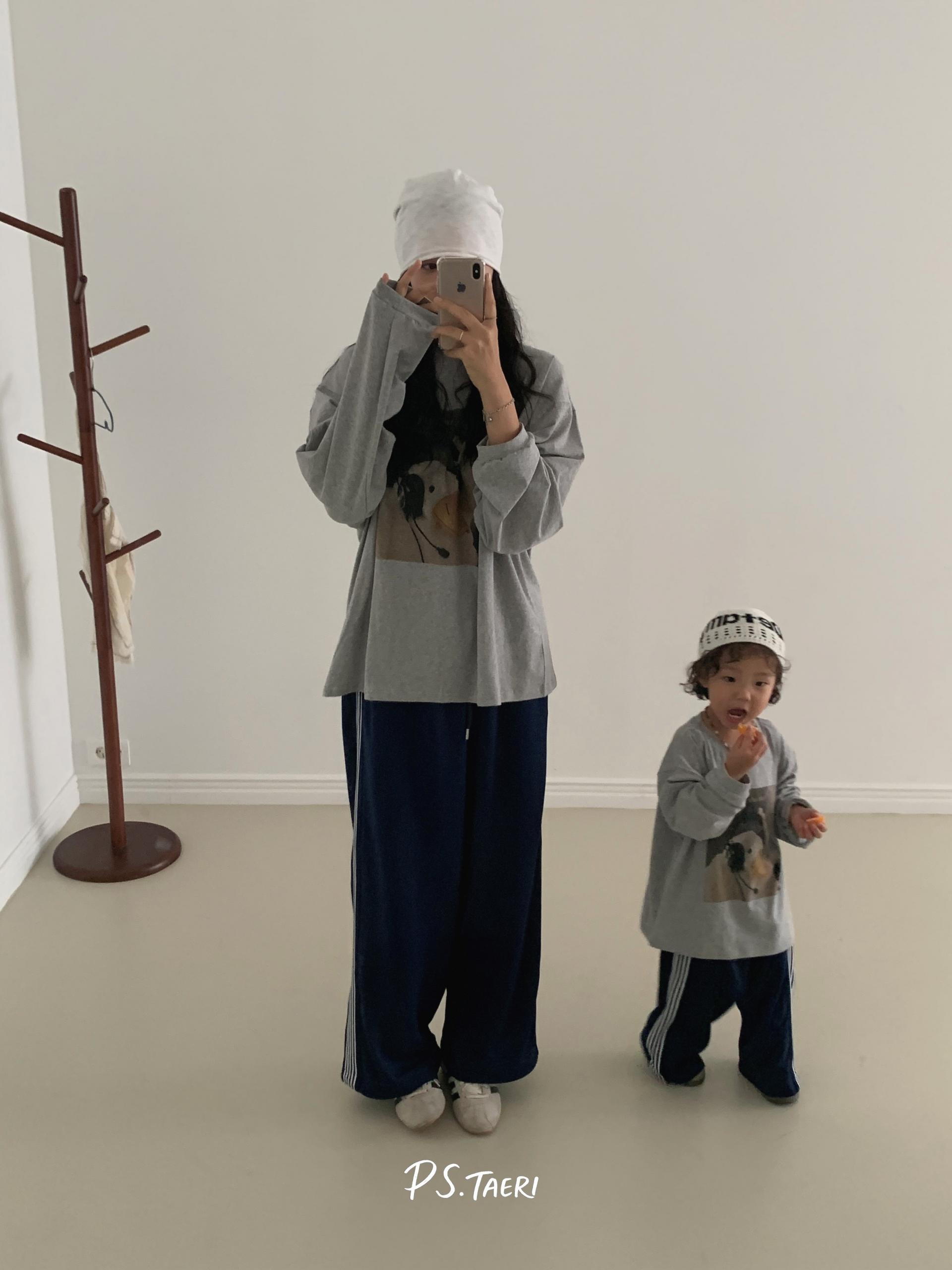 Hello Duck T-shirt (Kids)-Gray