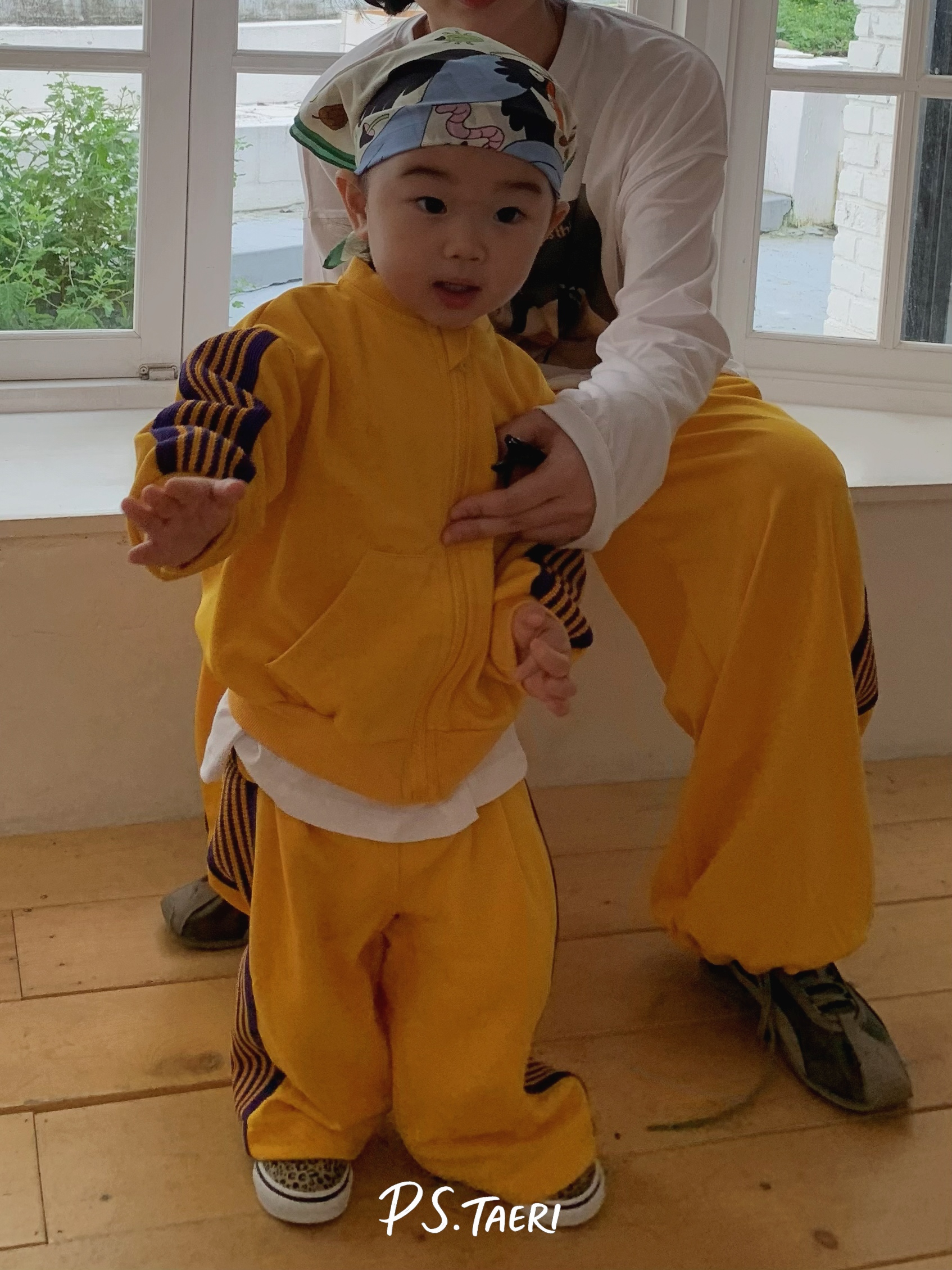 Line Track ZIP-UP (Kids)-Yellow