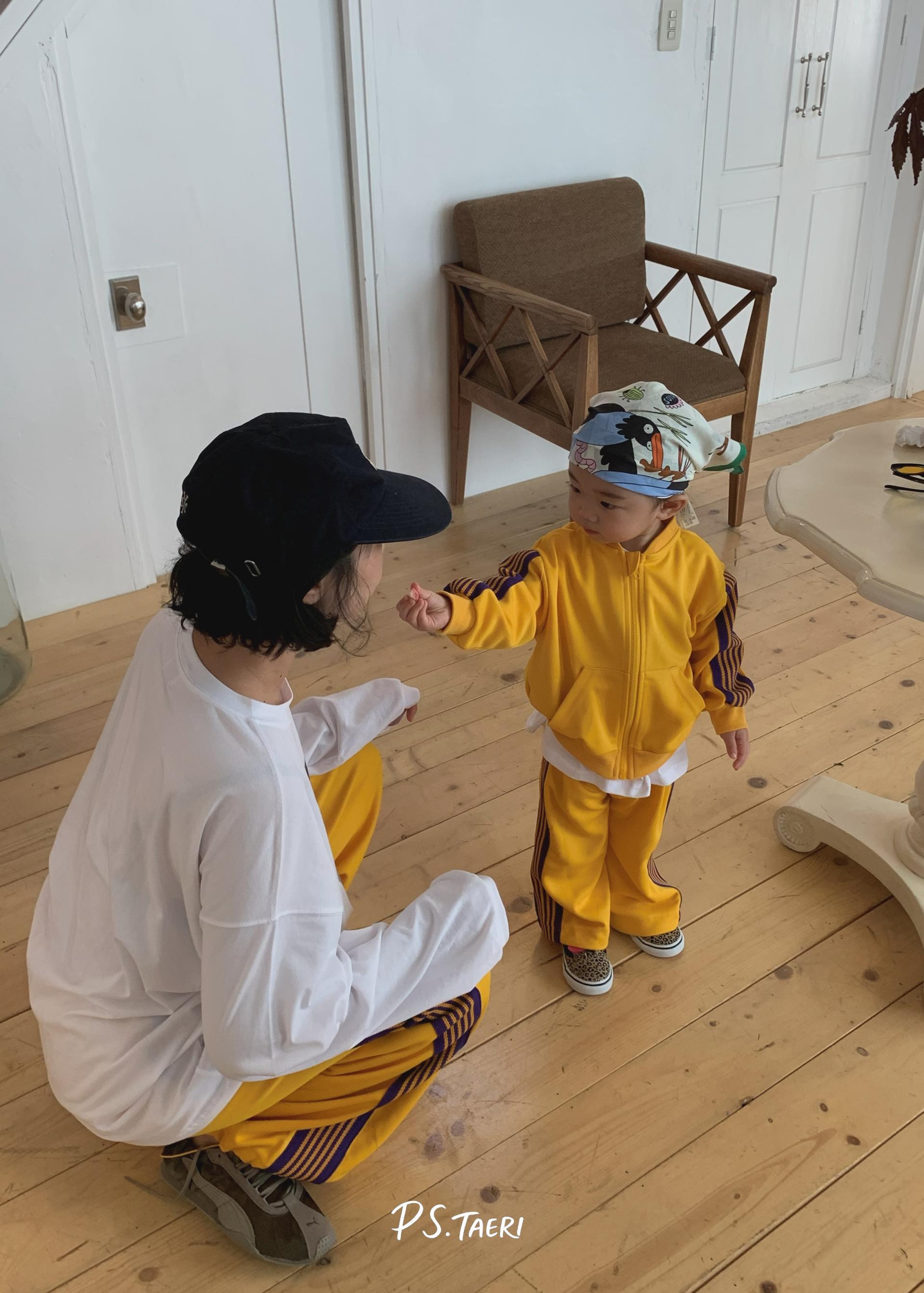Line Track ZIP-UP (Kids)-Yellow