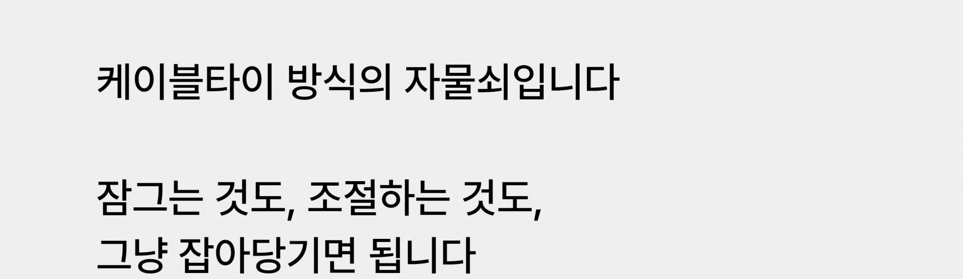 도리치 케이블 타이 자물쇠 DR5080