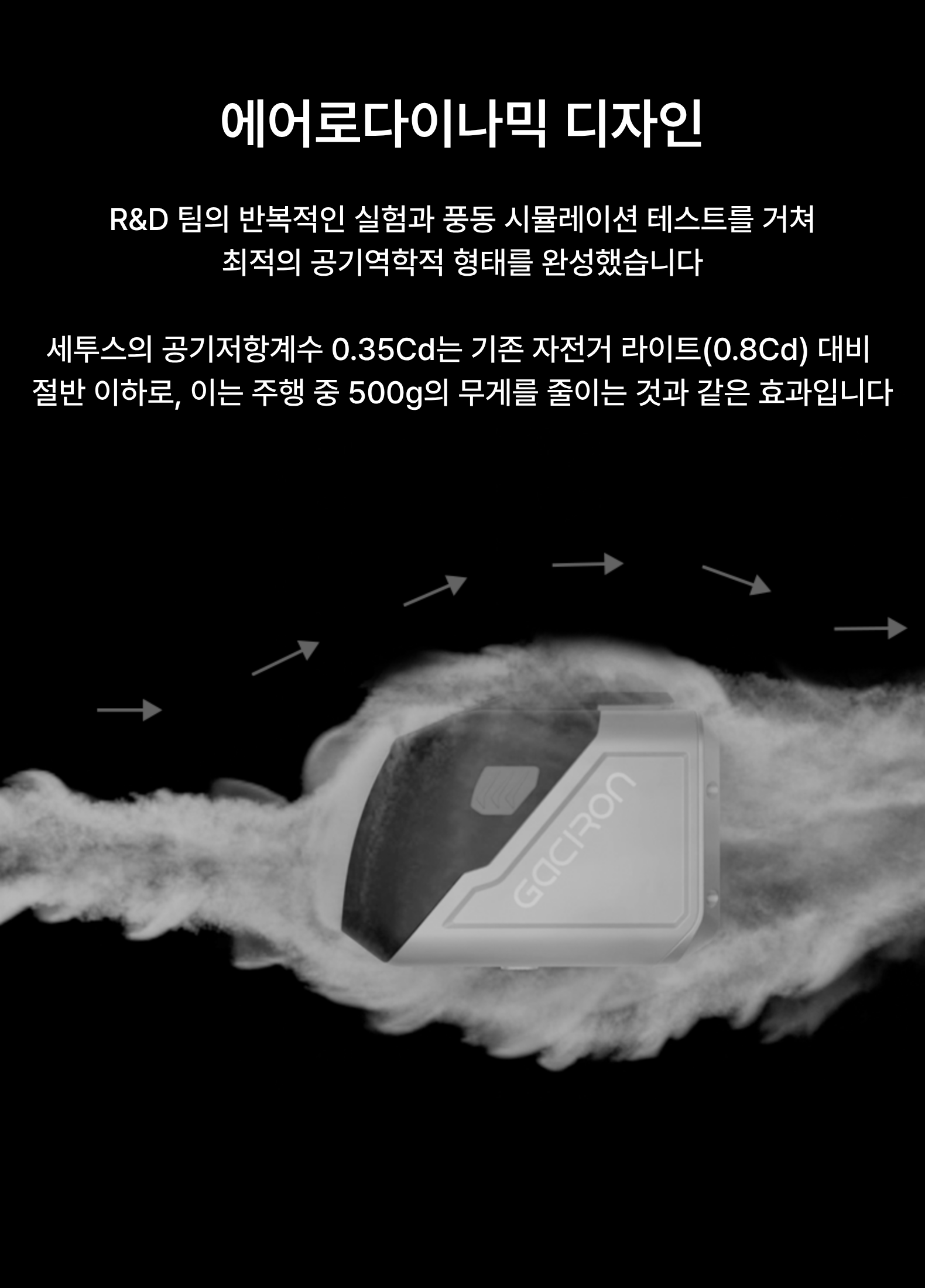 가시론 세투스 1700 자전거 라이트