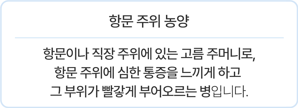 항문 주위 농양