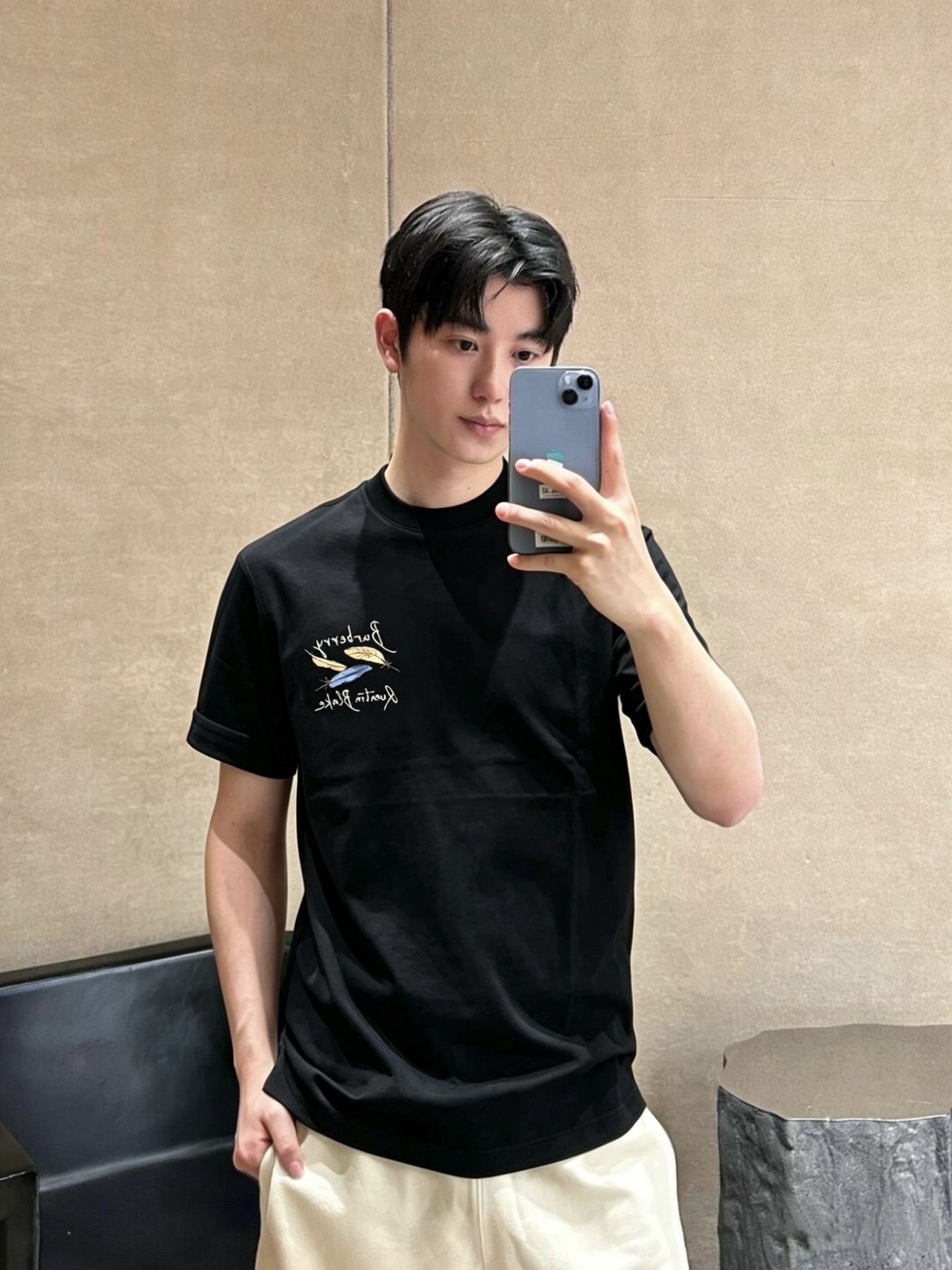 버버리 맨즈 남여공용 프린팅 2컬러